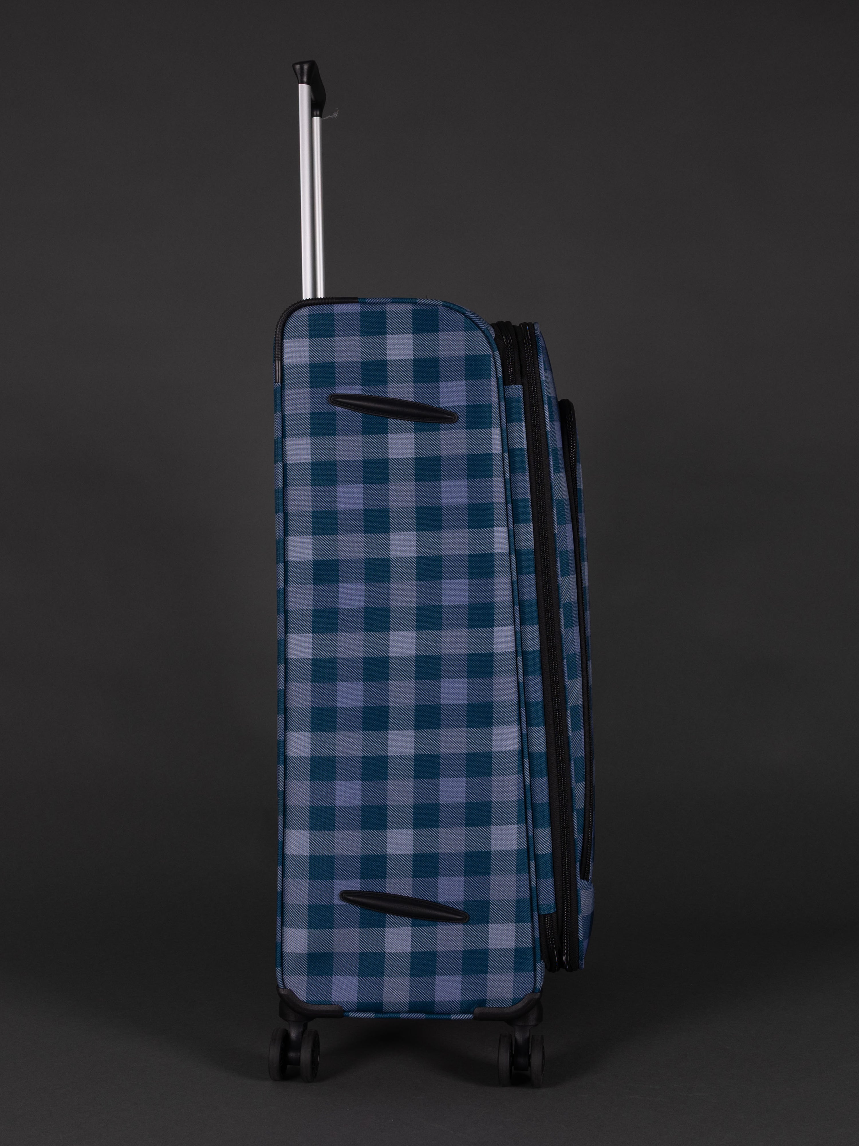 Highbury 3-Piece Luggage Set with 8 Spinner Wheels – Polyester Suitcases 20", 24", 28" (Cabin, Medium & Large)