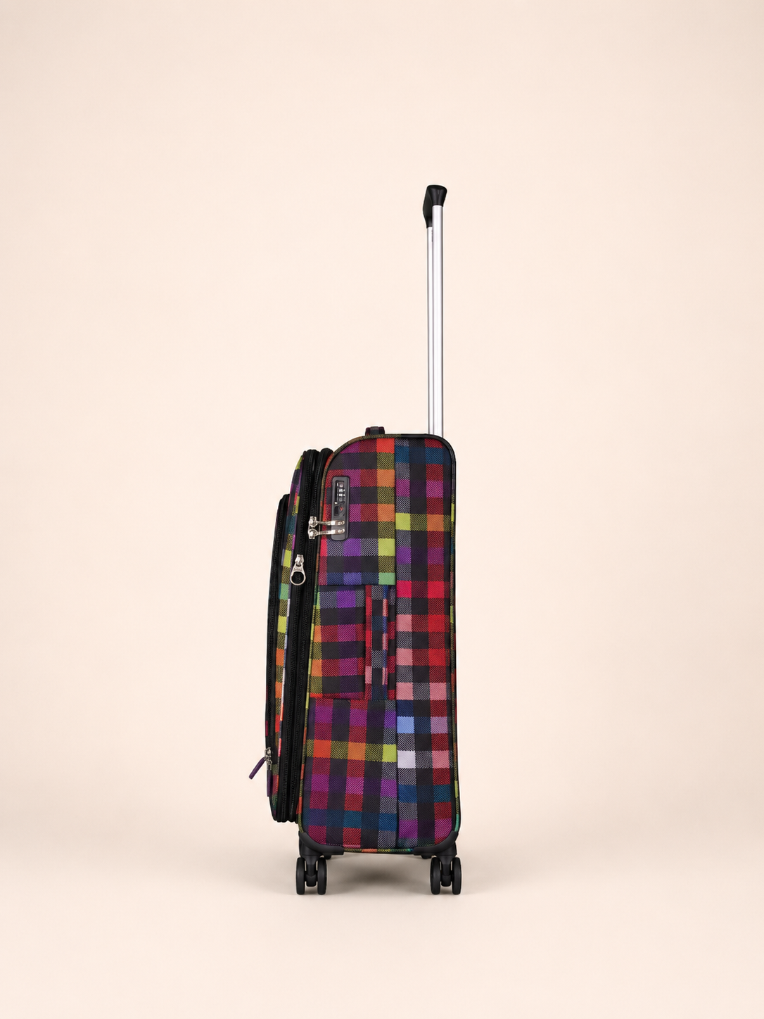 Highbury 3-Piece Luggage Set with 8 Spinner Wheels – Polyester Suitcases 20", 24", 28" (Cabin, Medium & Large)