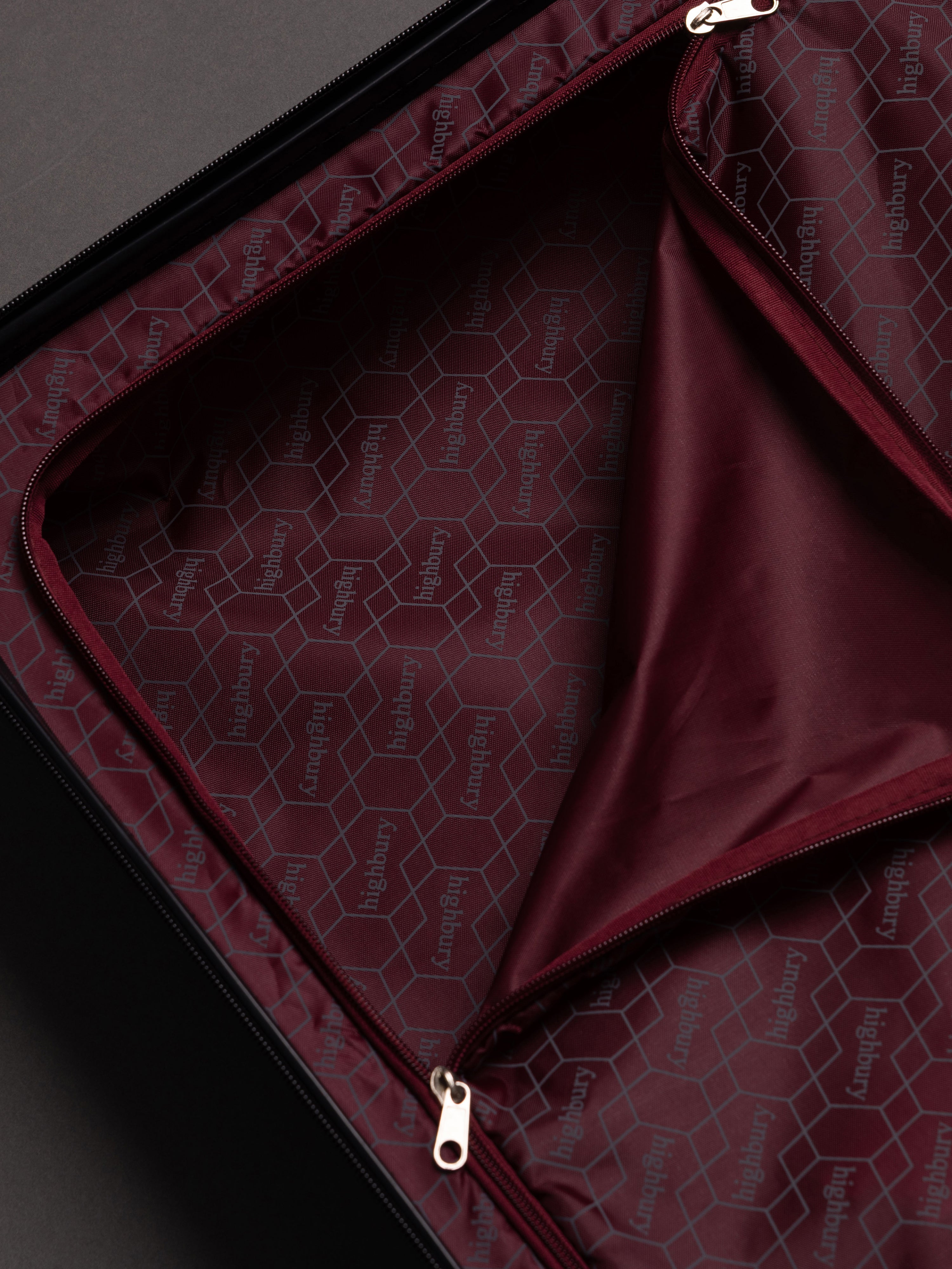 Highbury Burgundy Hardside Luggage Polypropylene Hard-Shell Spinner/Suitcase Set with 8 Wheels - 29 inches, 25 inches, 20 inches