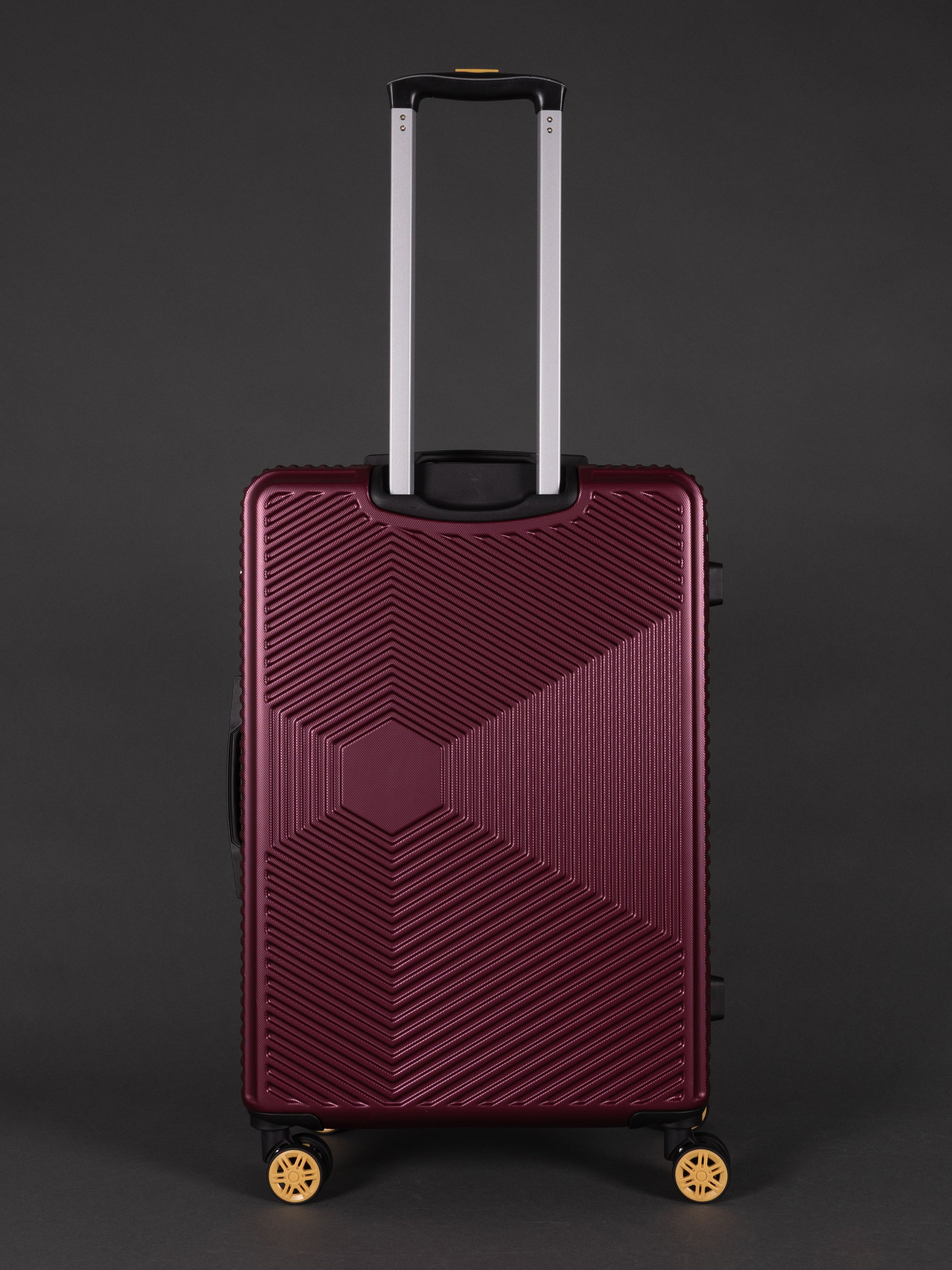 Highbury Burgundy Hardside Luggage Polypropylene Hard-Shell Spinner/Suitcase Set with 8 Wheels - 29 inches, 25 inches, 20 inches