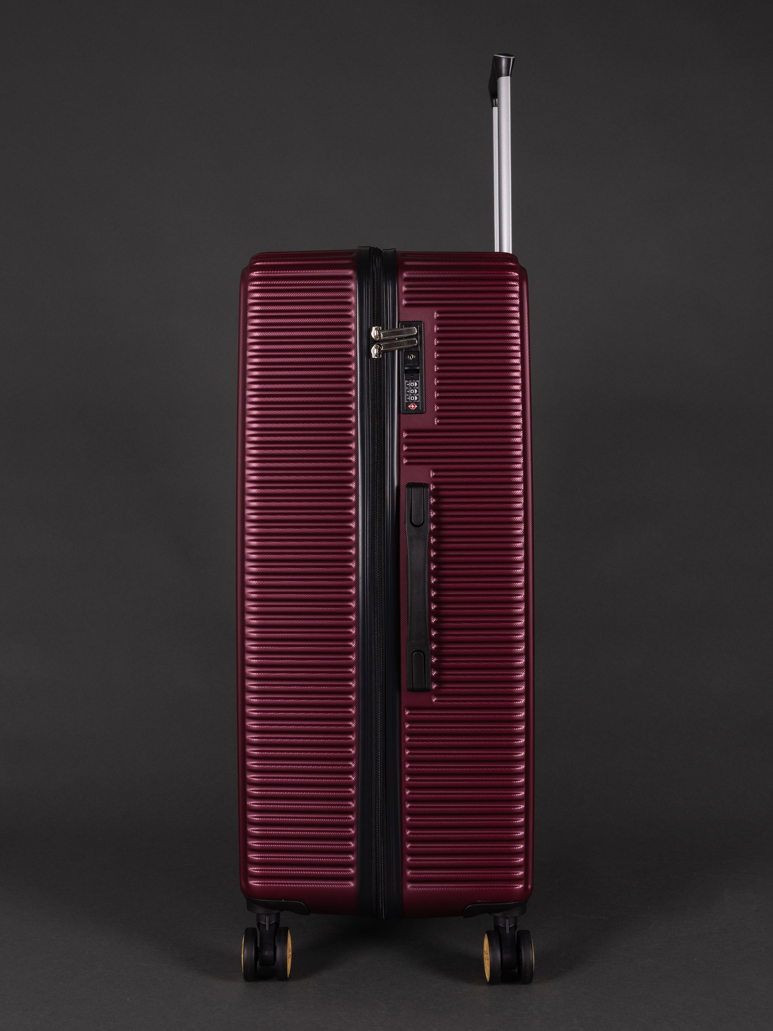 Highbury Burgundy Hardside Luggage Polypropylene Hard-Shell Spinner/Suitcase Set with 8 Wheels - 29 inches, 25 inches, 20 inches