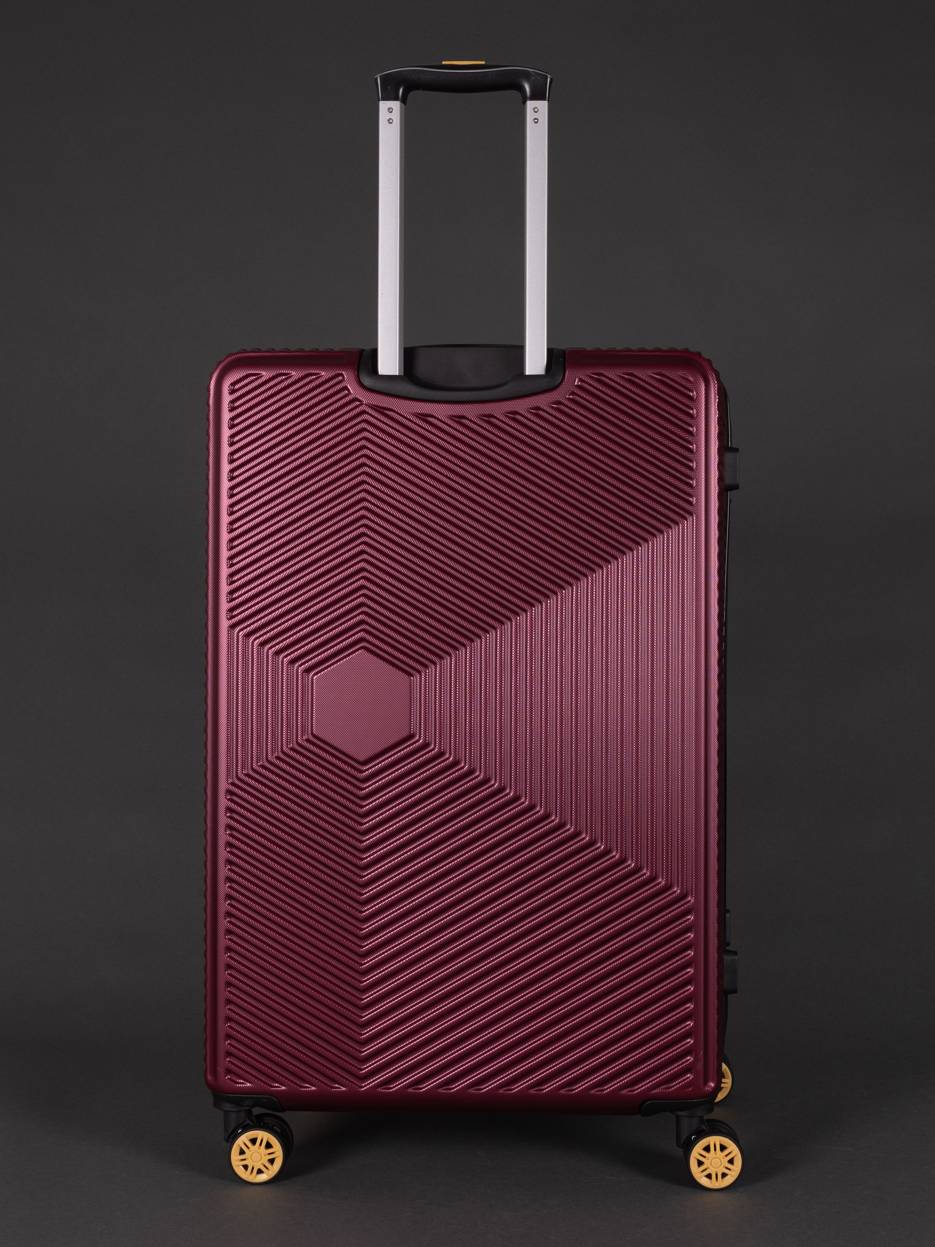 Highbury Burgundy Hardside Luggage Polypropylene Hard-Shell Spinner/Suitcase Set with 8 Wheels - 29 inches, 25 inches, 20 inches
