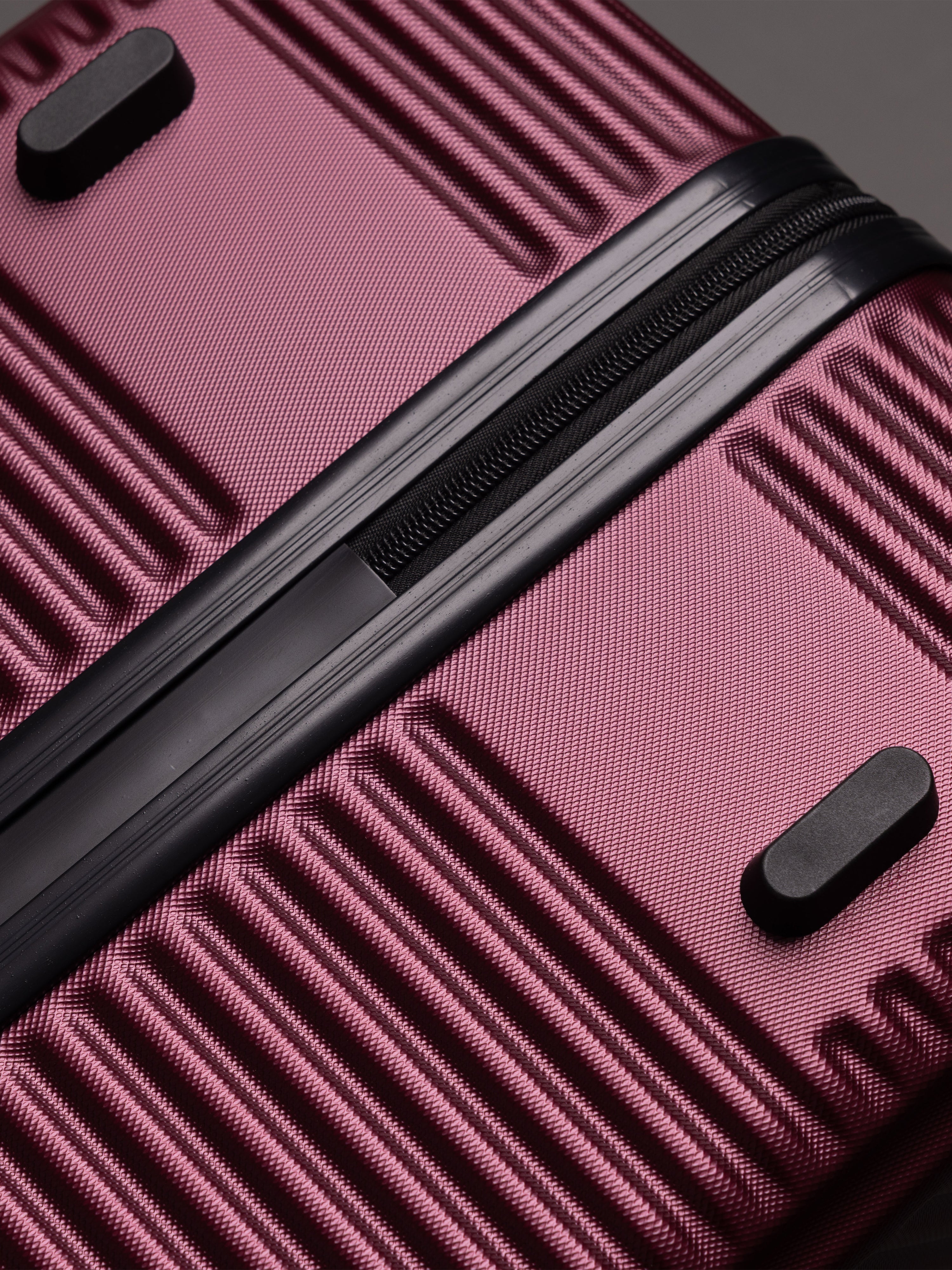 Highbury Burgundy Hardside Luggage Polypropylene Hard-Shell Spinner/Suitcase Set with 8 Wheels - 29 inches, 25 inches, 20 inches