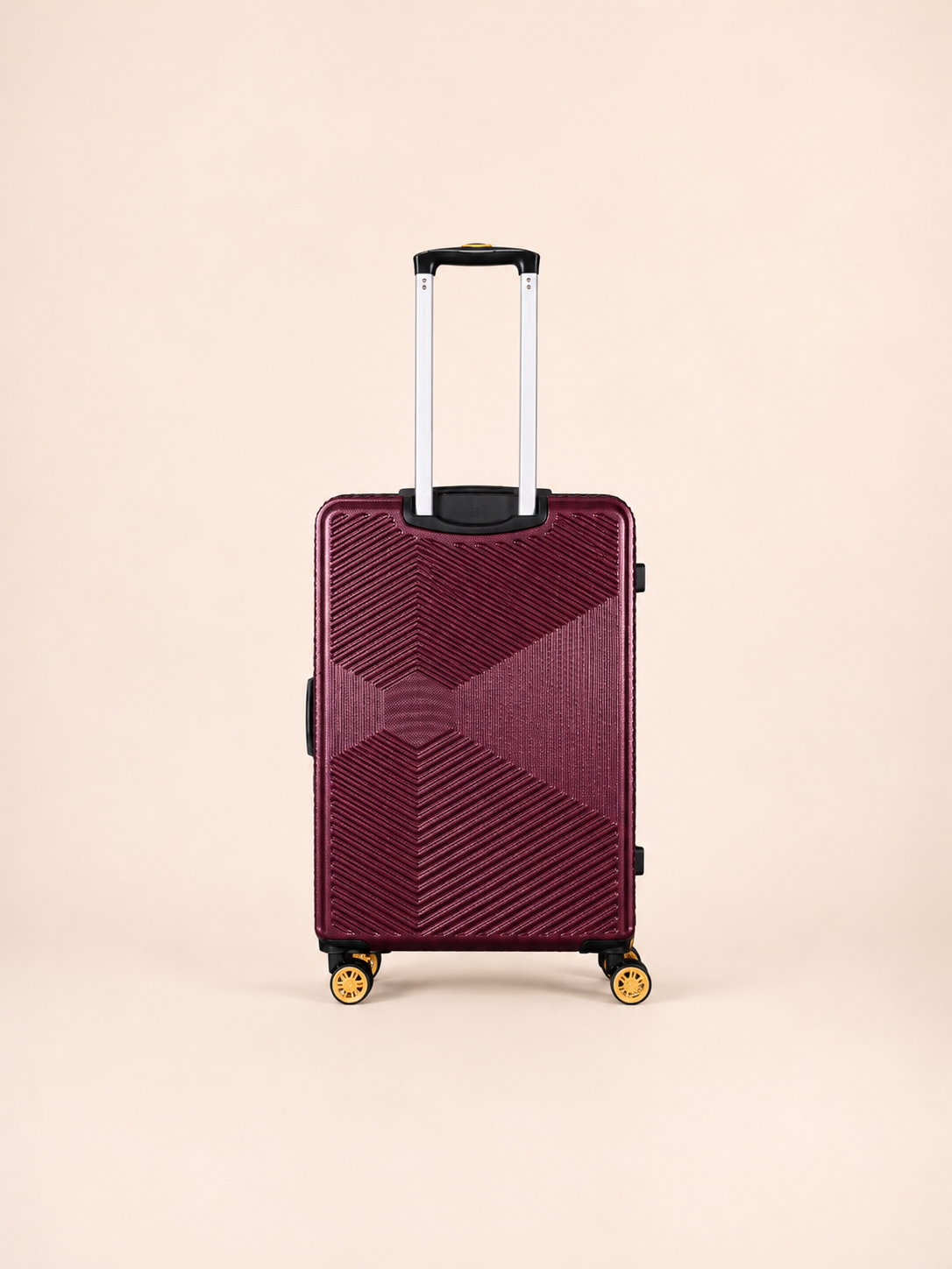 Highbury Burgundy Hardside Luggage Polypropylene Hard-Shell Spinner/Suitcase Set with 8 Wheels - 29 inches, 25 inches, 16 inches, 14 inches
