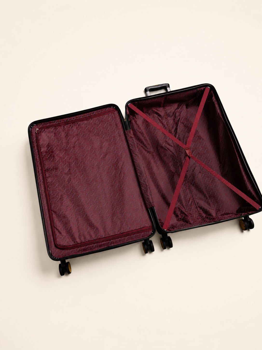 Highbury Dark Grey Hardside 4-Piece Luggage Set – Polypropylene Suitcases with 8 Spinner Wheels (14", 16", 25", 29")