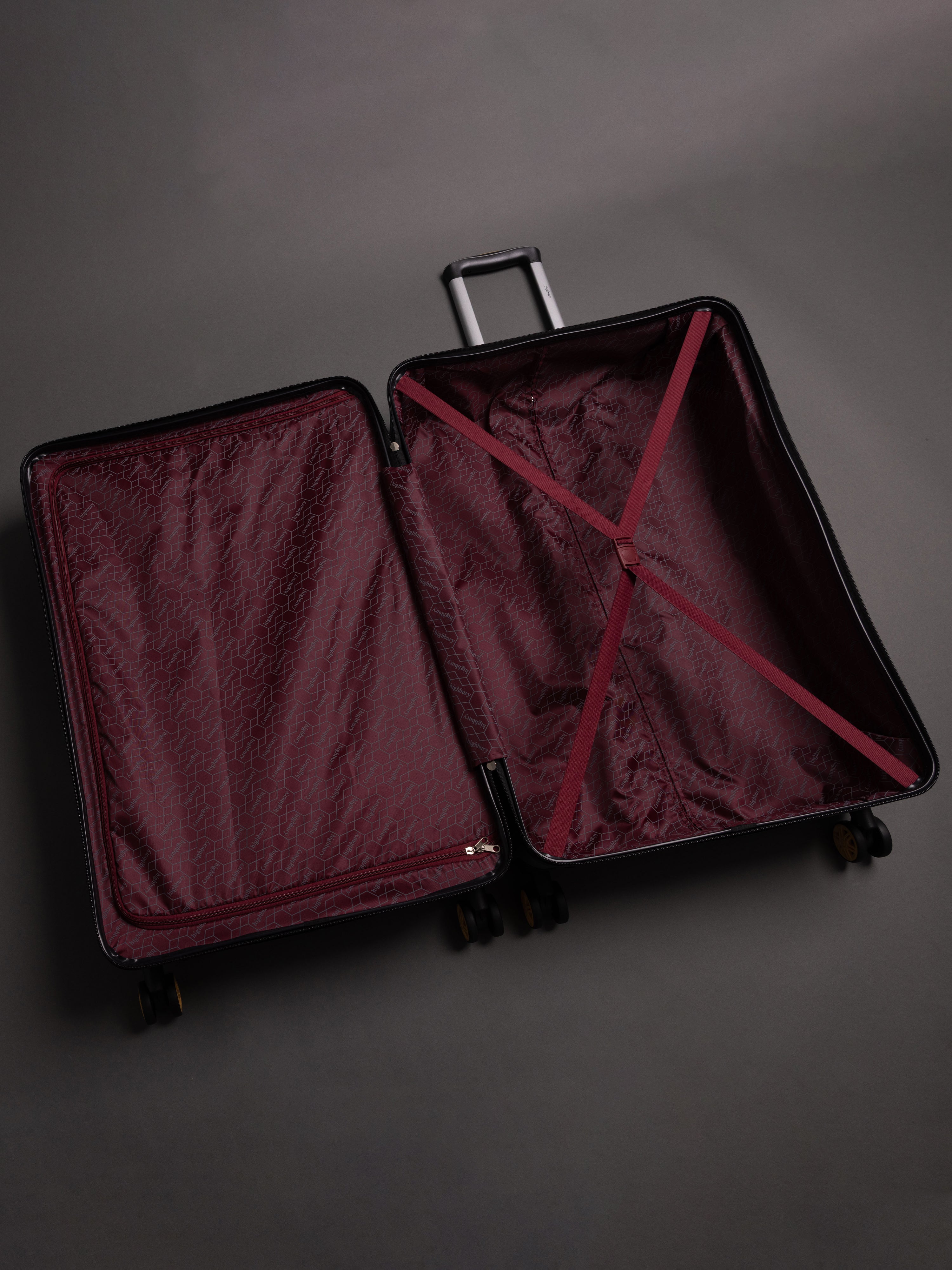 Highbury Sage Green Hardside 4-Piece Luggage Set – Polypropylene Suitcases with 8 Spinner Wheels (14", 16", 25", 29")