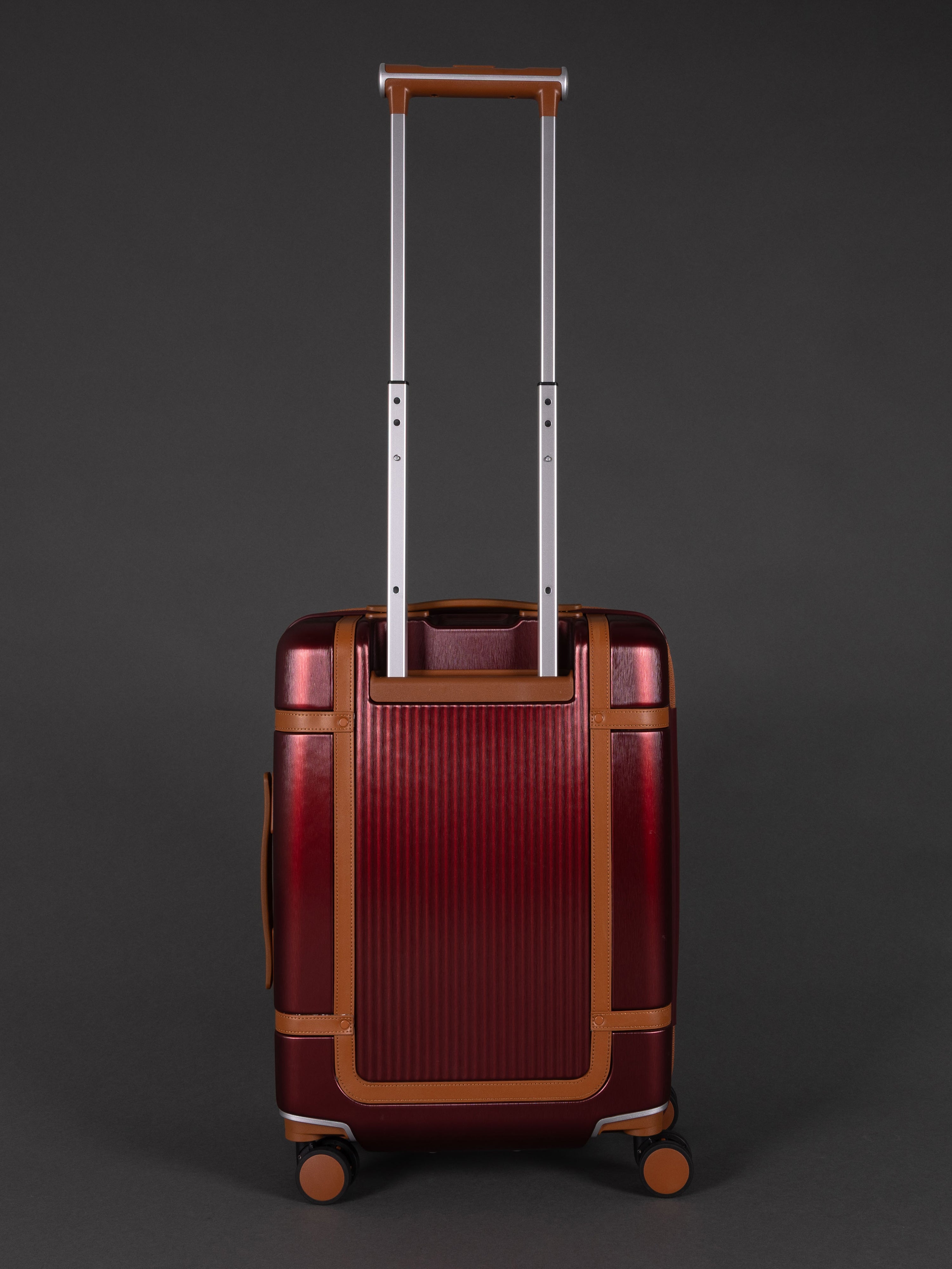 Highbury Elegance Burgundy TSA Hard-Shell 4-Wheel Spinner Luggage Set – 10 Year Warranty