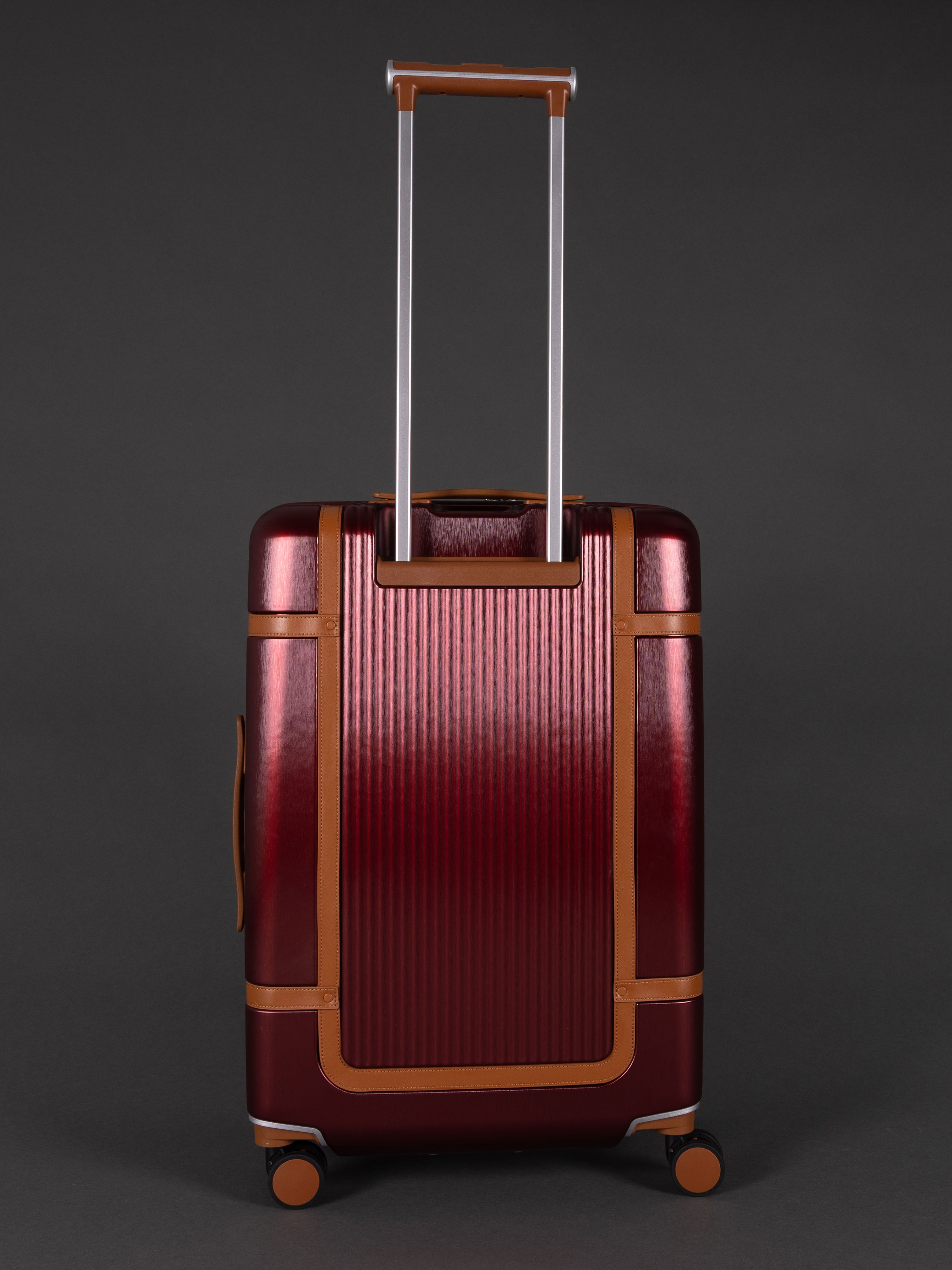 Highbury Elegance Burgundy TSA Hard-Shell 4-Wheel Spinner Luggage Set – 10 Year Warranty