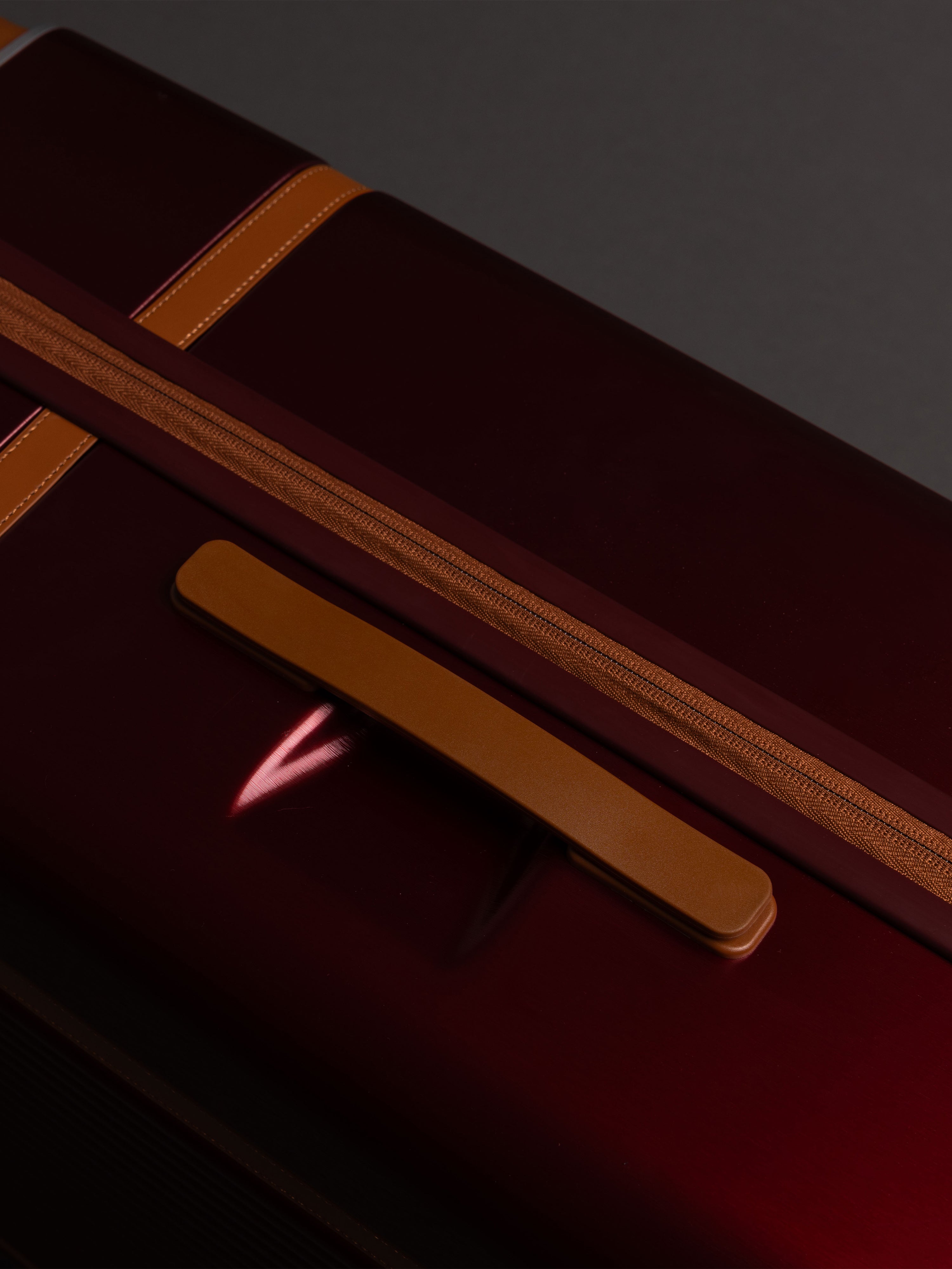 Highbury Elegance Burgundy TSA Hard-Shell 4-Wheel Spinner Luggage Set – 10 Year Warranty