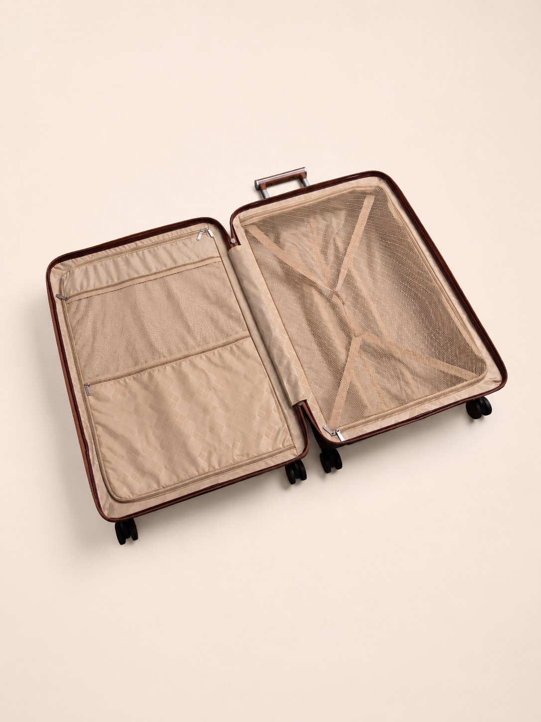 Highbury Elegance Burgundy TSA Hard-Shell 4-Wheel Spinner Luggage Set – 10 Year Warranty