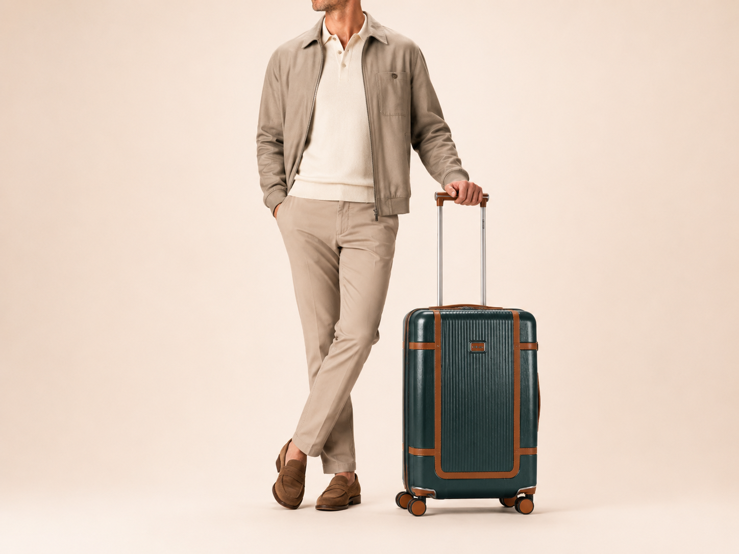 Highbury Elegance Forest Green TSA Hard-Shell 4-Wheel Spinner Luggage – 10 Year Warranty