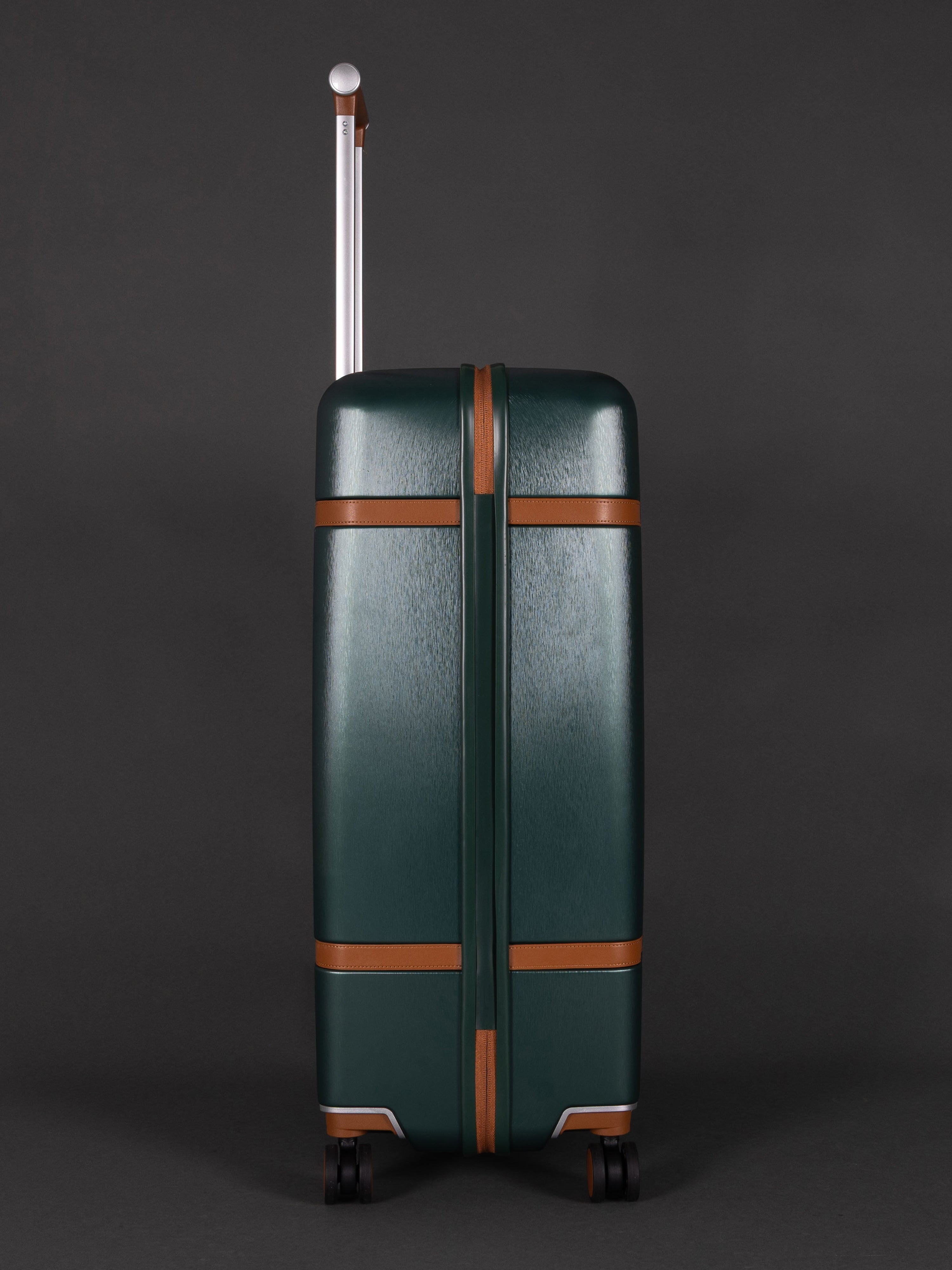 Highbury Elegance Forest Green TSA Hard-Shell 4-Wheel Spinner Luggage – 10 Year Warranty