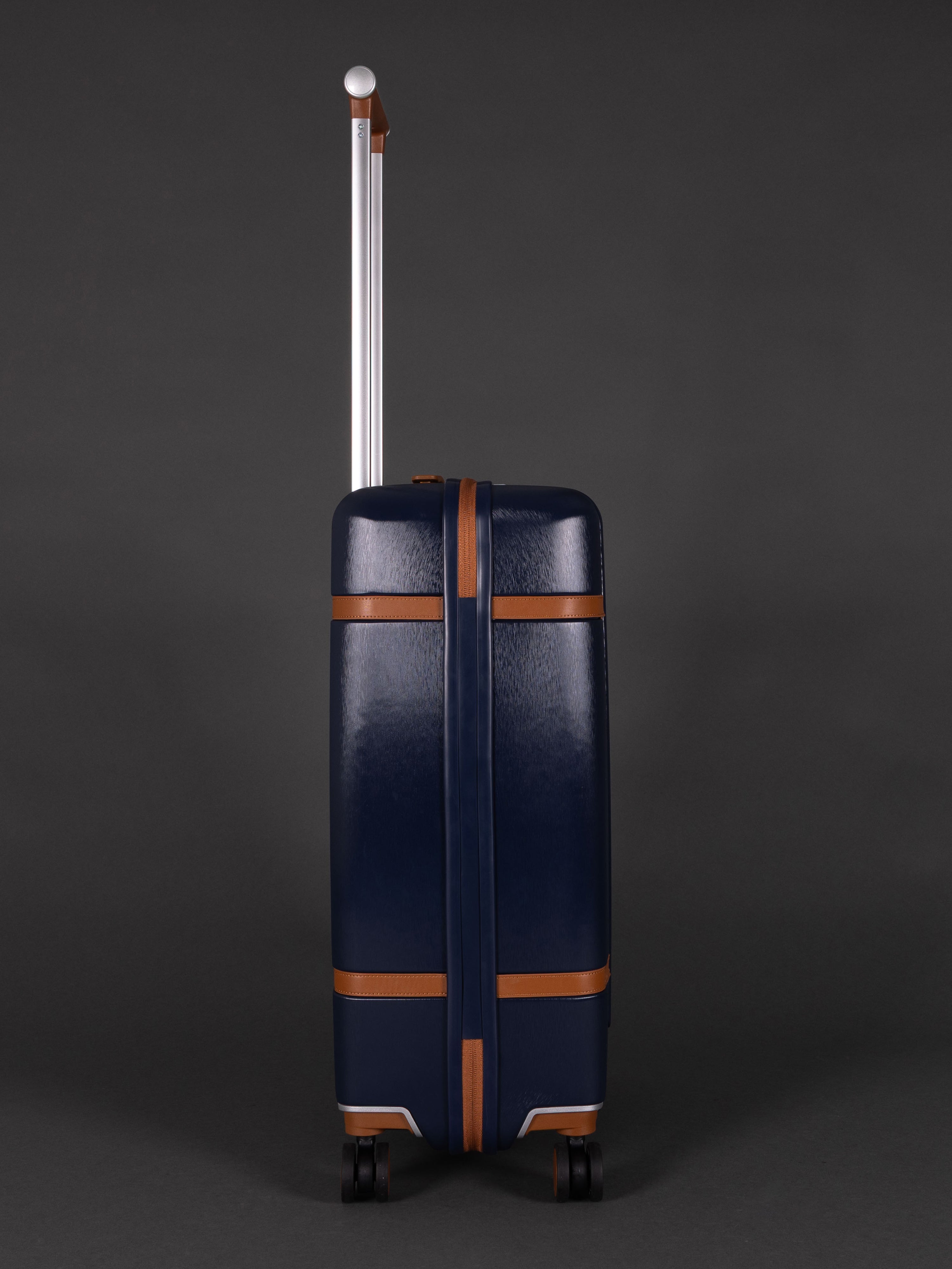 Highbury Elegance Navy TSA Hard-Shell 4-Wheel Spinner Luggage – 10 Year Warranty