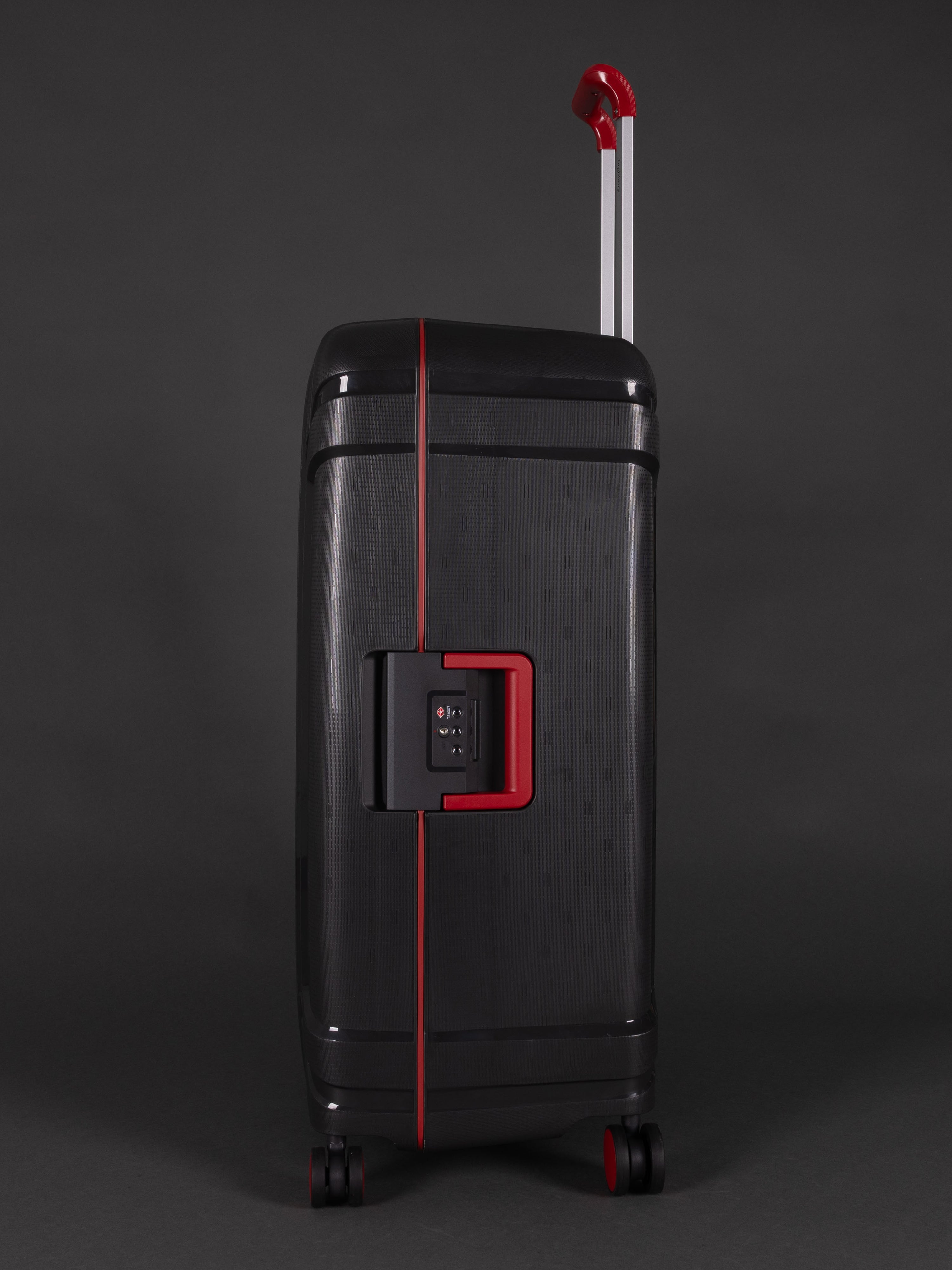 Highbury Guard Dark Grey Hard Shell Luggage – TSA Lock Suitcase with 8 Spinner Wheels (3 Piece Set or Individual Sizes, 10-Year Warranty)