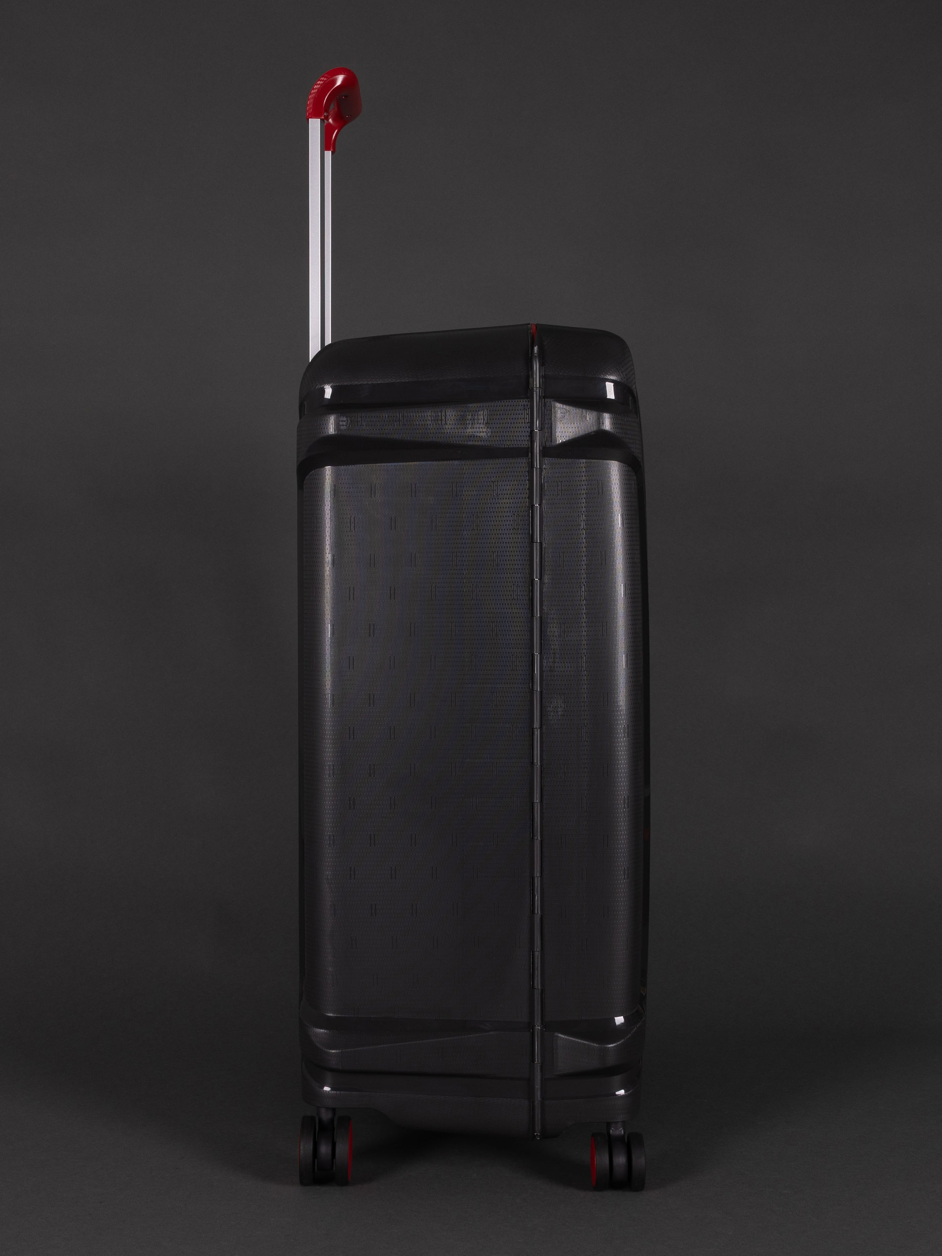 Highbury Guard Dark Grey Hard Shell Luggage – TSA Lock Suitcase with 8 Spinner Wheels (3 Piece Set or Individual Sizes, 10-Year Warranty)