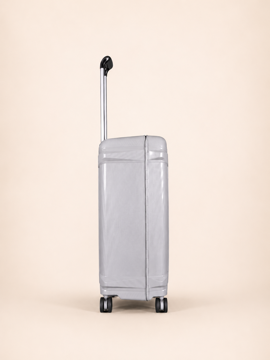 Highbury Guard Silver Hard Shell Luggage – TSA Lock Suitcase with 8 Spinner Wheels (3 Piece Set or Individual Sizes, 10-Year Warranty)