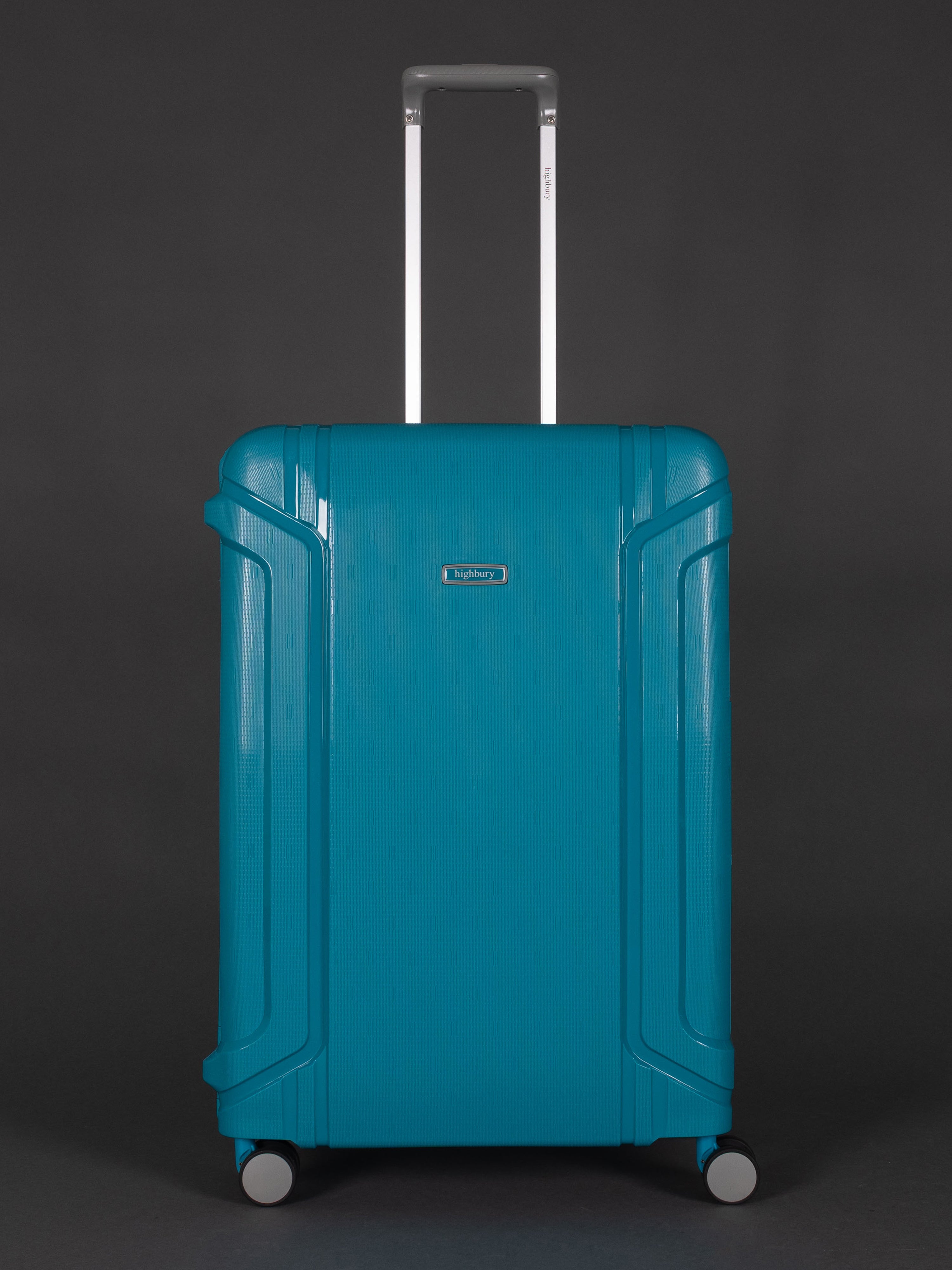 Highbury Guard Teal Hard Shell Luggage – TSA Lock Suitcase with 8 Spinner Wheels (3 Piece Set or Individual Sizes, 10-Year Warranty)