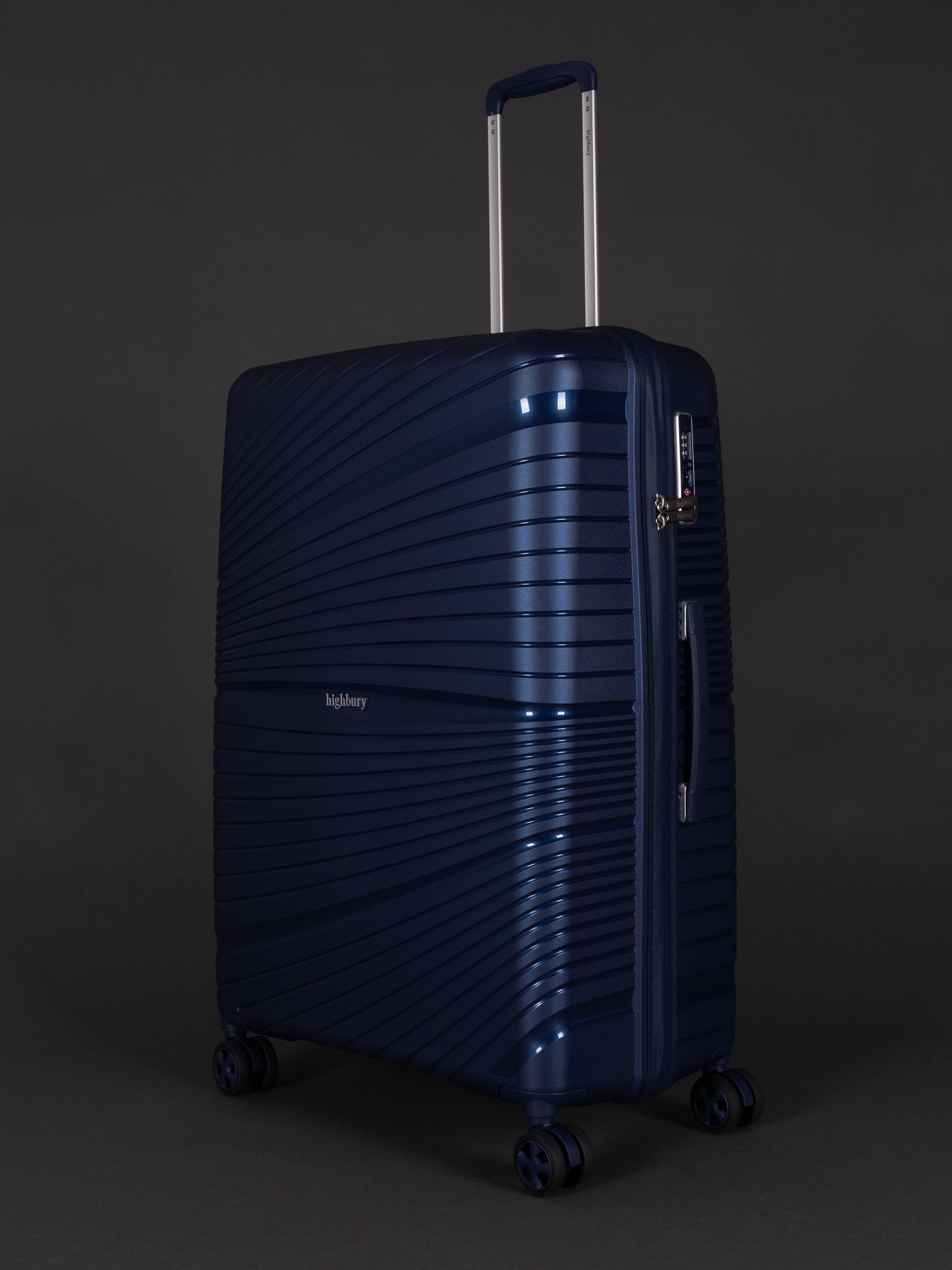 "Highbury Helios ultra-light polypropylene luggage set – 3 suitcases"