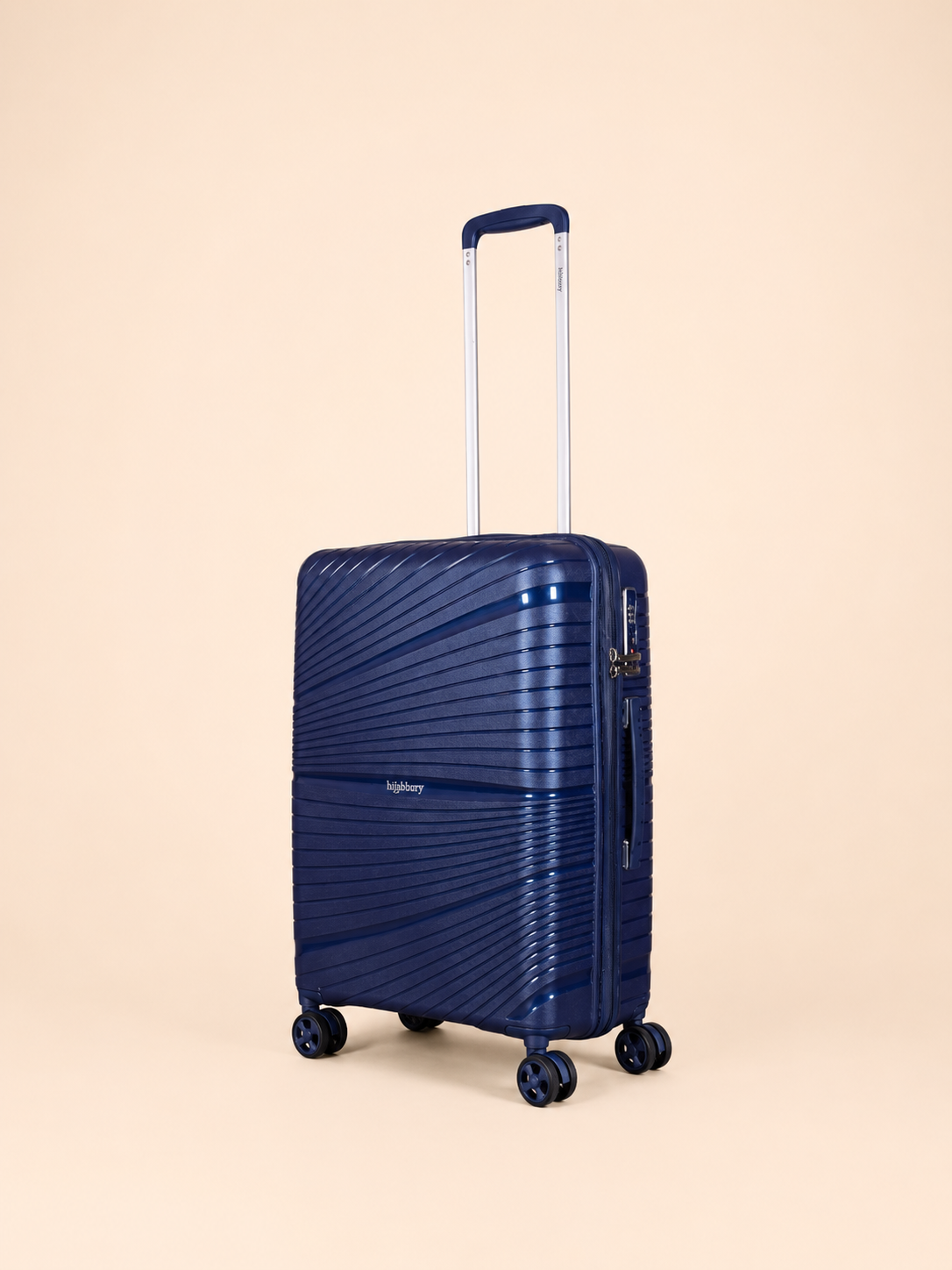 Highbury Helios Ultra-Light Blue Polypropylene Luggage Set – Hard Shell Spinner Suitcases with TSA Lock (20", 24", 28", 10-Year Warranty)
