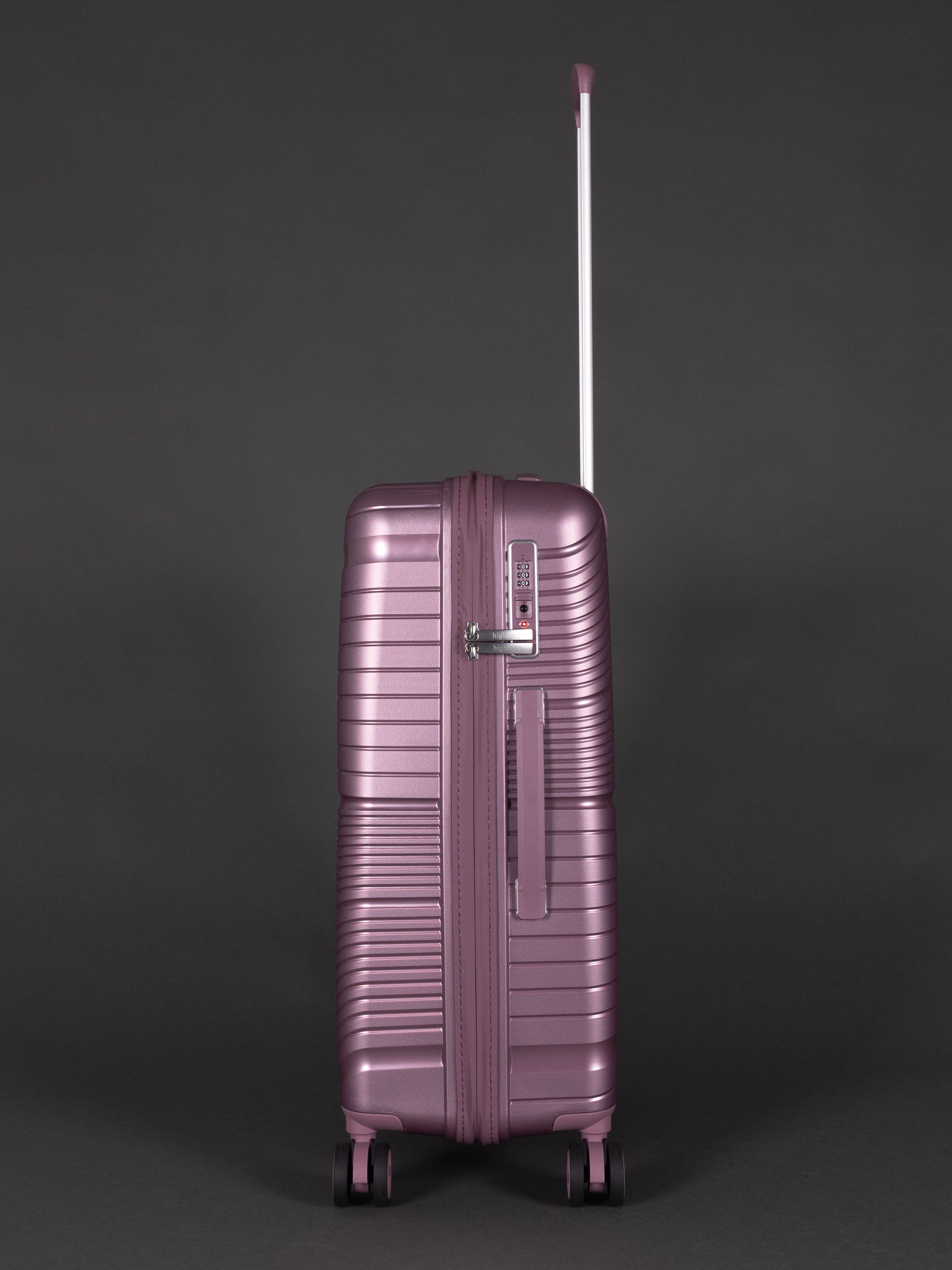 Highbury Helios Ultra-Light Orchard Purple Polypropylene Luggage Set – Hard Shell Spinner Suitcases with TSA Lock (20", 24", 28", 10-Year Warranty)