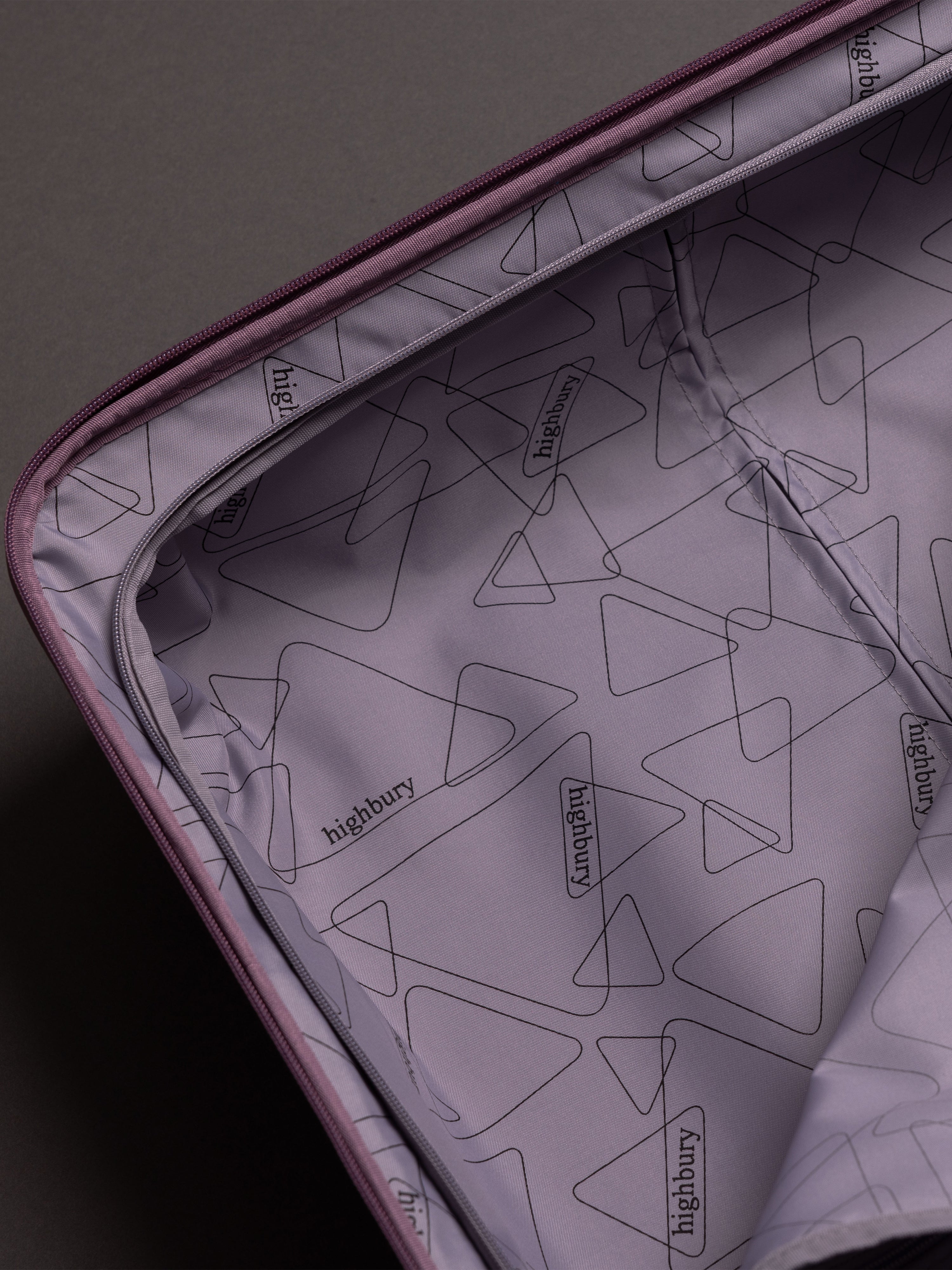 Highbury Helios Ultra-Light Orchard Purple Polypropylene Luggage Set – Hard Shell Spinner Suitcases with TSA Lock (20", 24", 28", 10-Year Warranty)