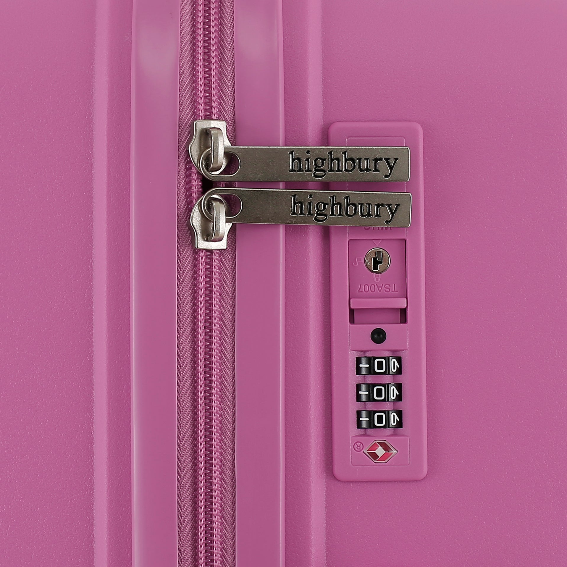 Highbury Venice Pink Hard Shell Luggage Set of 3 | TSA Lock PP Suitcases