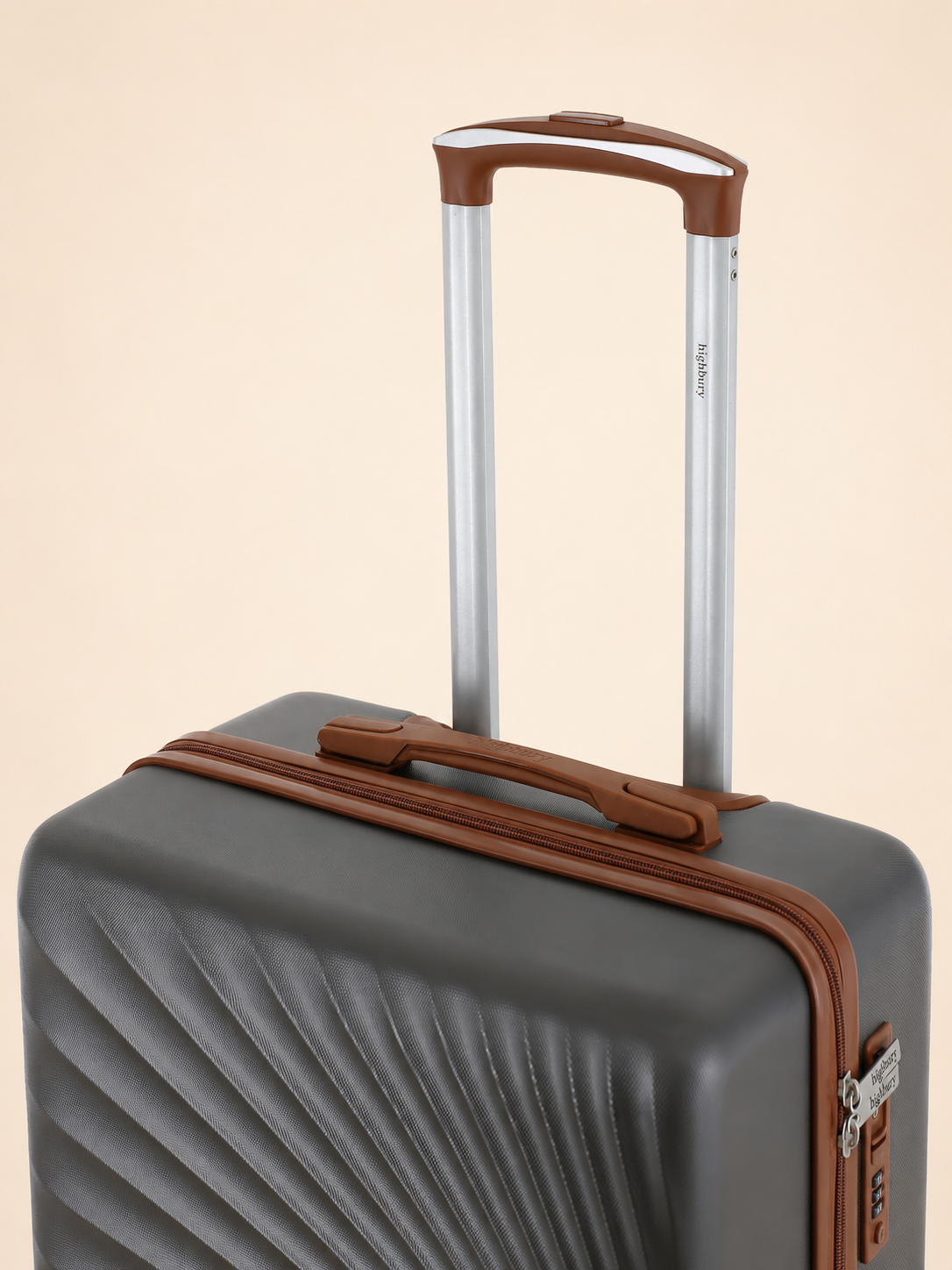 Highbury Sensu Grey Hard Shell Luggage Set of 3 | TSA Lock ABS Suitcases