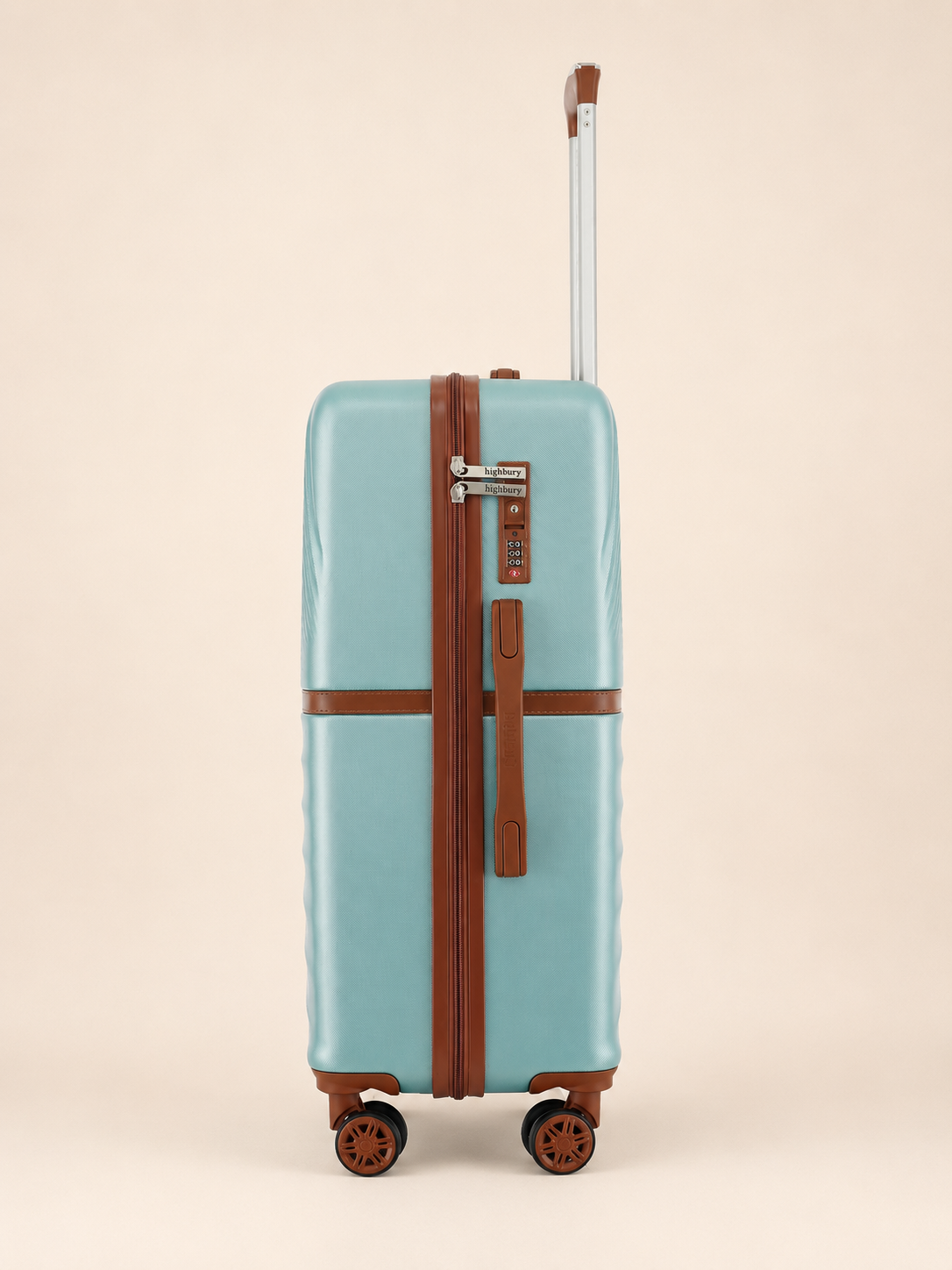 Highbury Sensu Sage Green Hard Shell Luggage Set of 3 | TSA Lock ABS Suitcases