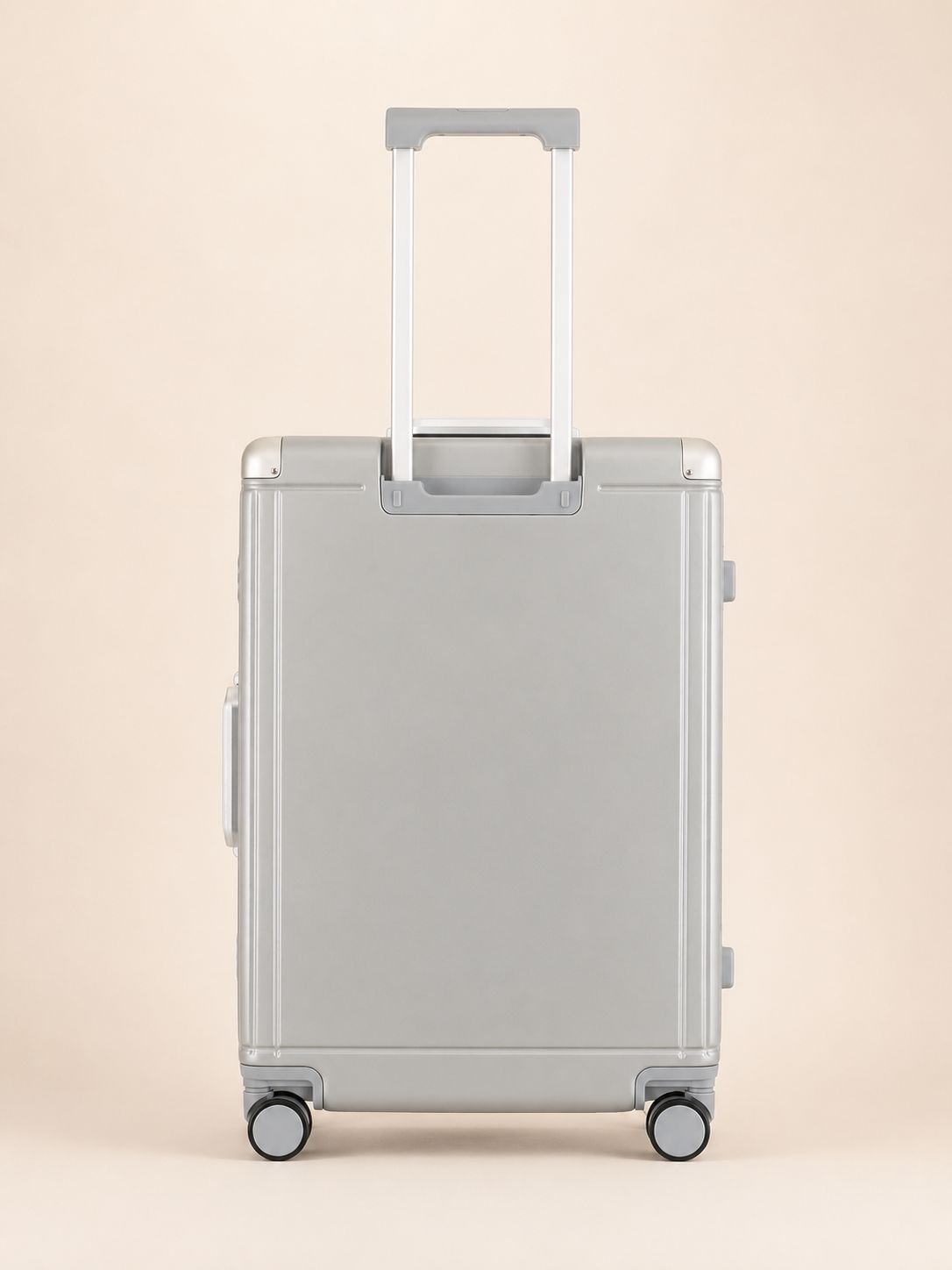 Highbury Cargo Silver Aluminium Frame Luggage Set of 3 | Zipless TSA Lock Suitcases