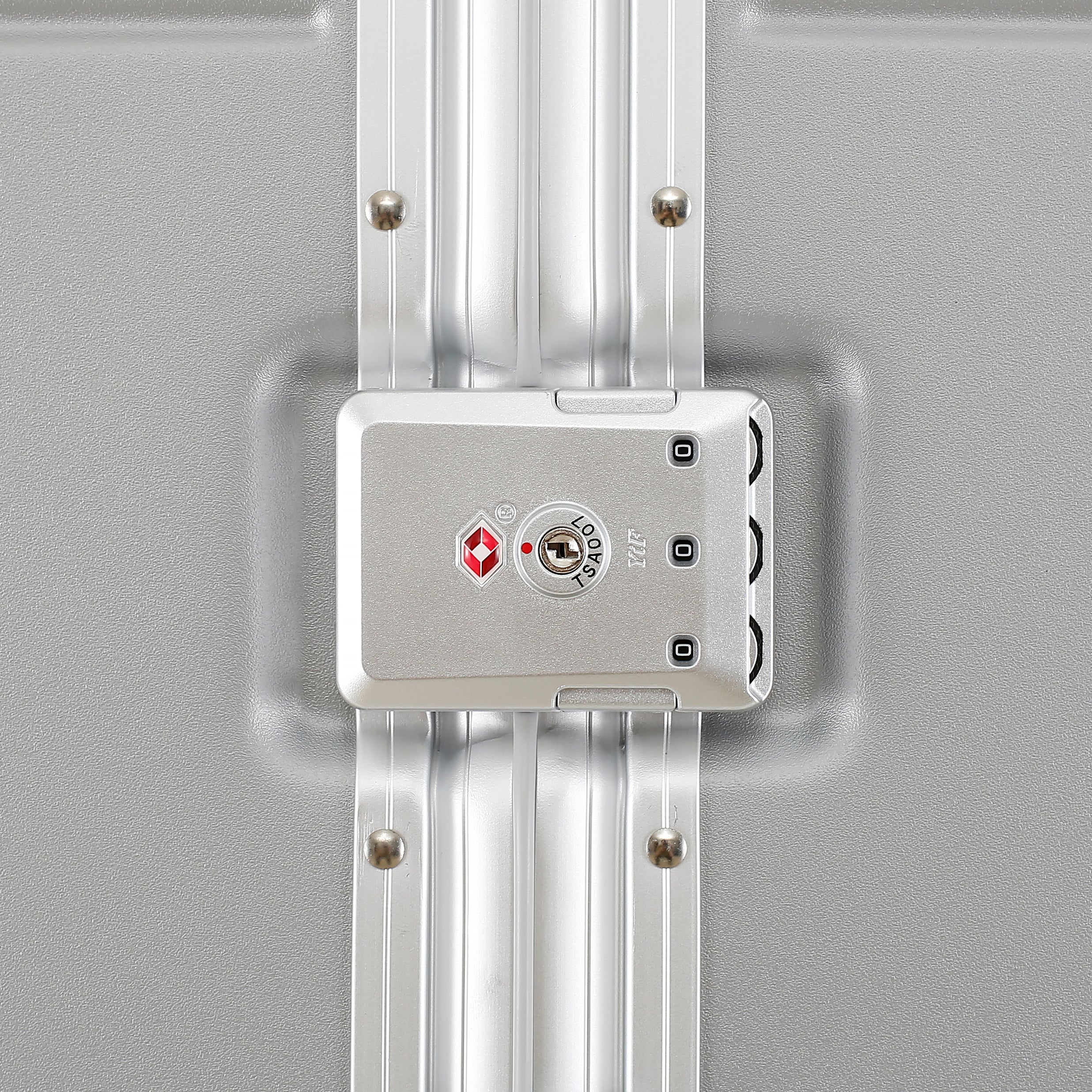 Highbury Cargo Silver Aluminium Frame Luggage Set of 3 | Zipless TSA Lock Suitcases