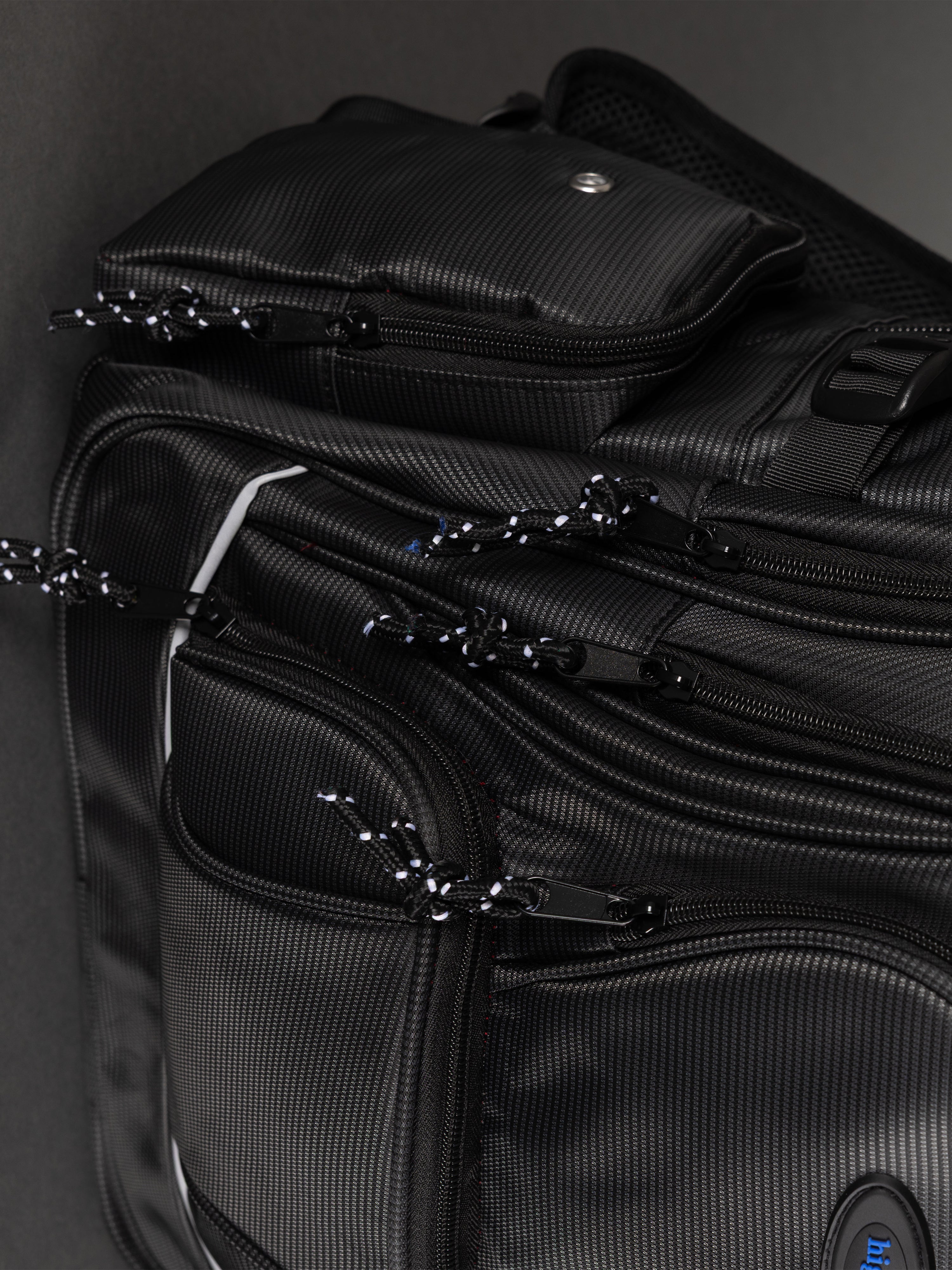 Highbury 18-Inch Black Laptop Backpack – Durable Polyester Work, School & Travel Bag with USB Charging Port