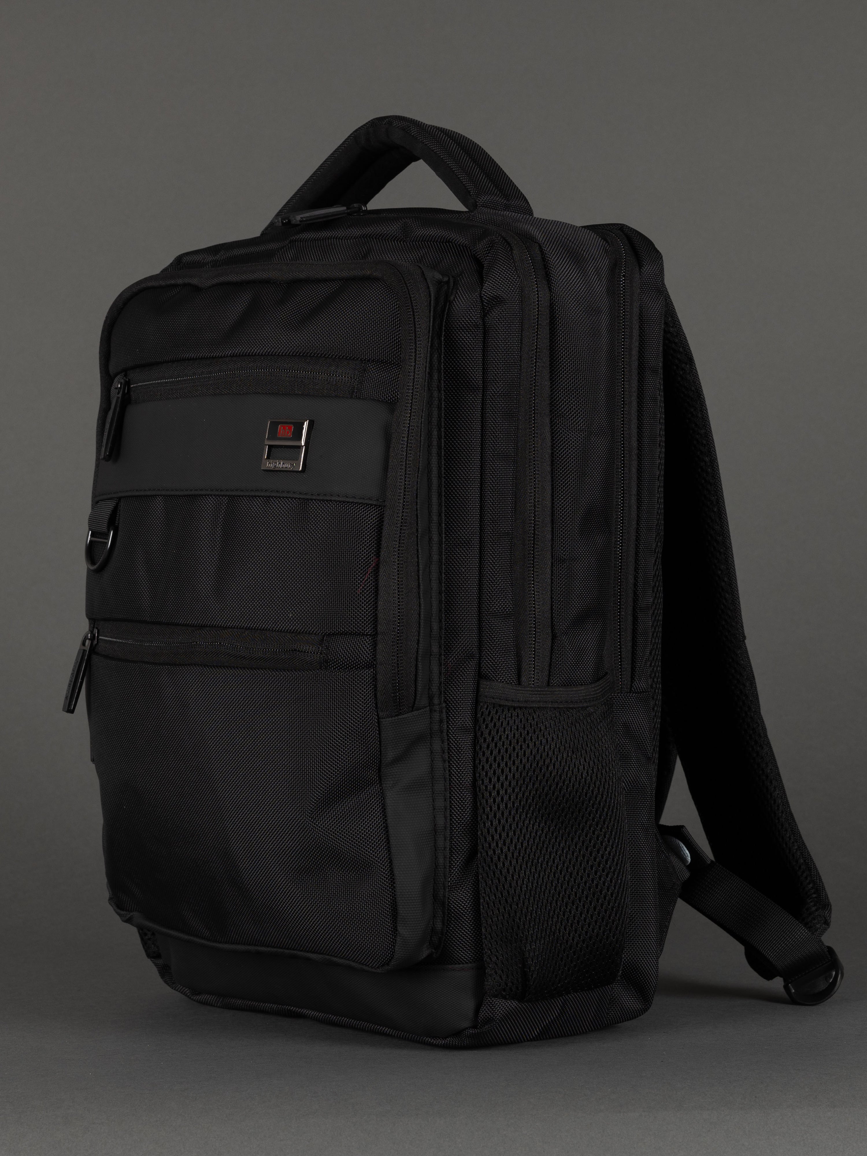 "Durable black laptop backpack for school, work, and travel"