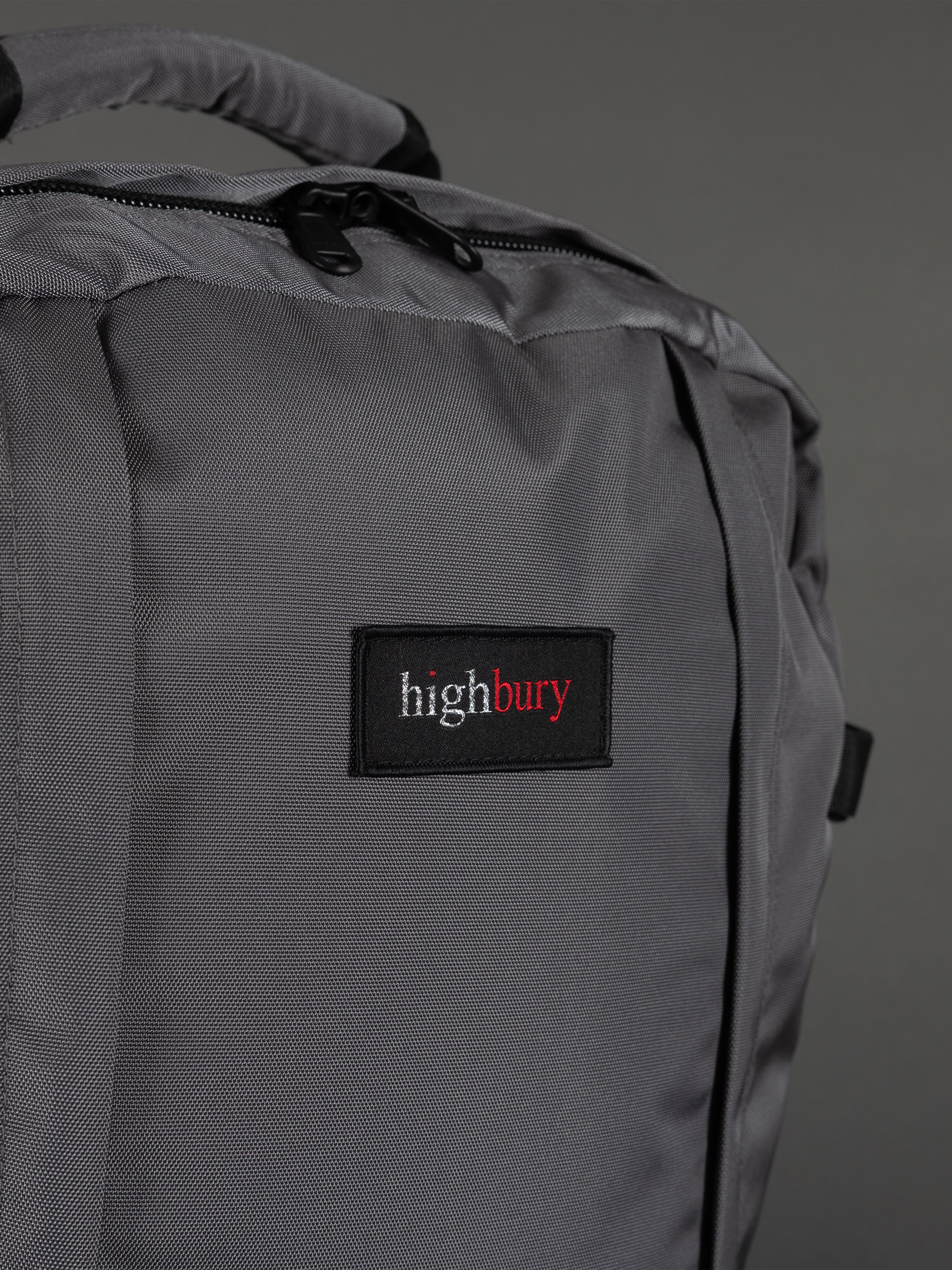 Highbury 20-Inch Grey Cabin Backpack – Premium 1680D Polyester Laptop & Travel Bag