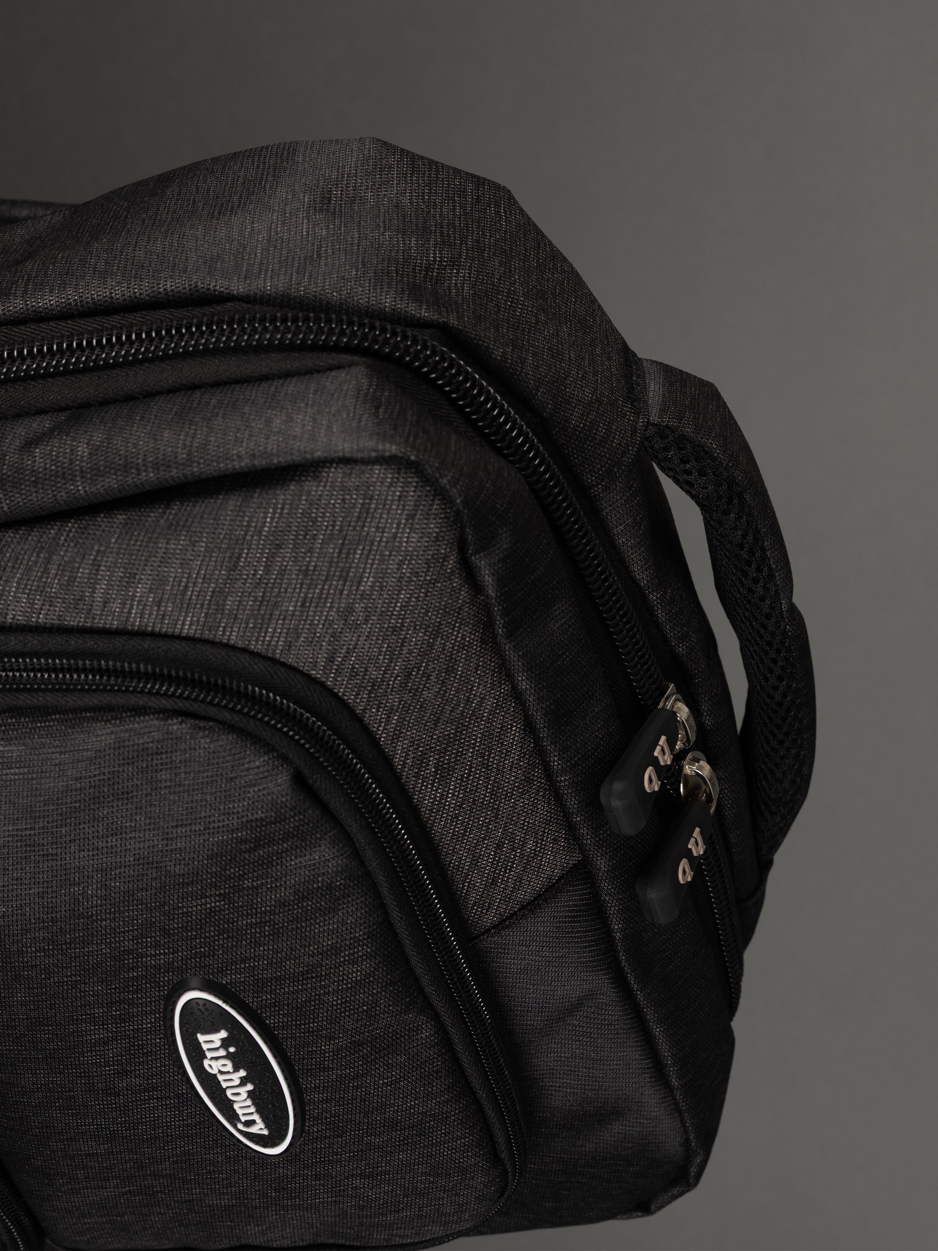 Highbury 18-Inch Dark Grey Laptop Backpack – Polyester Cabin-Size Work, School & Travel Bag