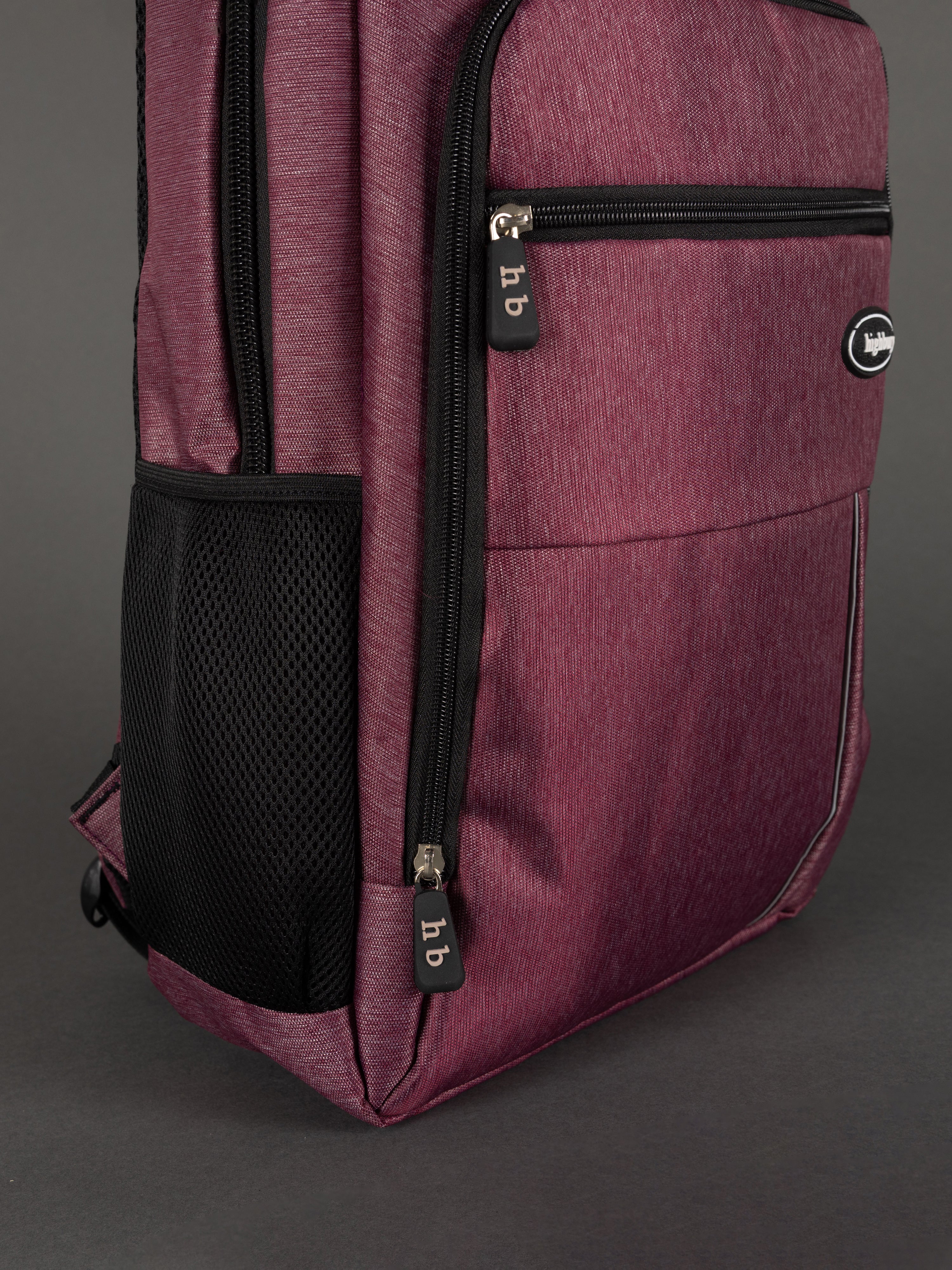 Highbury 18-Inch Burgundy Laptop Backpack – Polyester Cabin-Size Work, School & Travel Bag