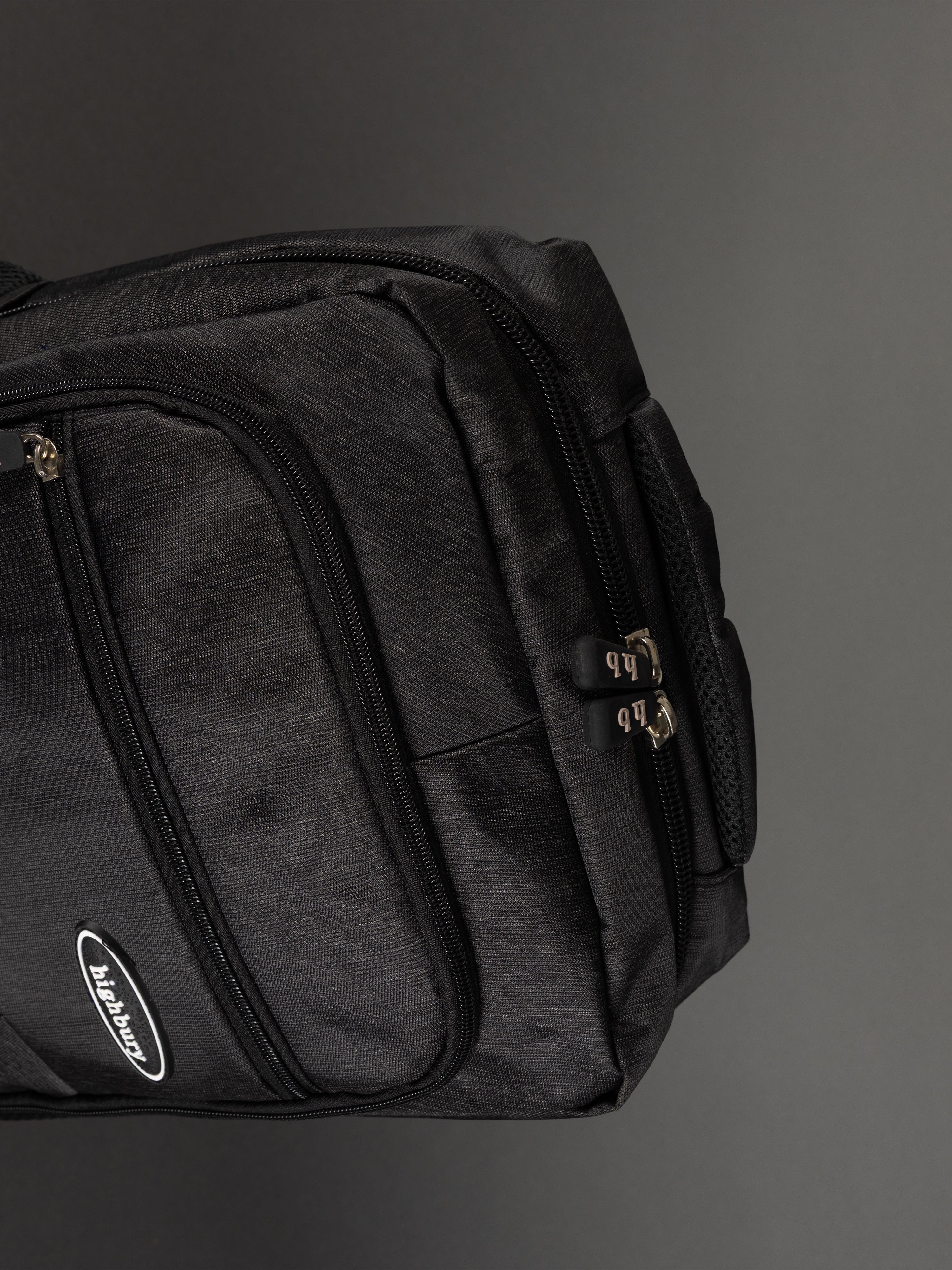 Highbury 18-Inch Dark Grey Laptop Backpack – Polyester Cabin-Size Work, School & Travel Bag