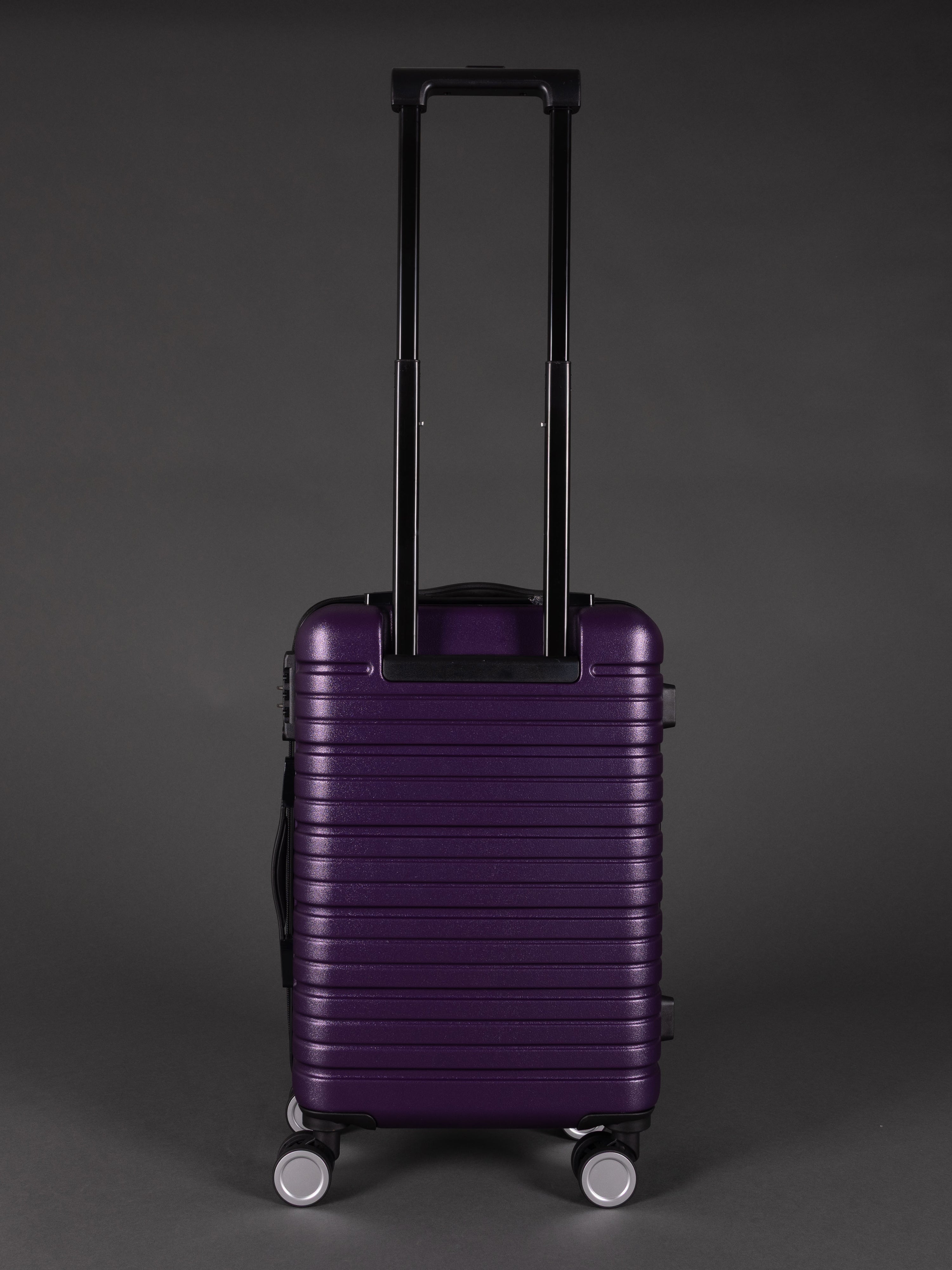 BEOW 3 Piece Purple Luggage Set – 20", 24" & 28" Suitcases with Expandable Hard Shell, Spinner Wheels & TSA Locks