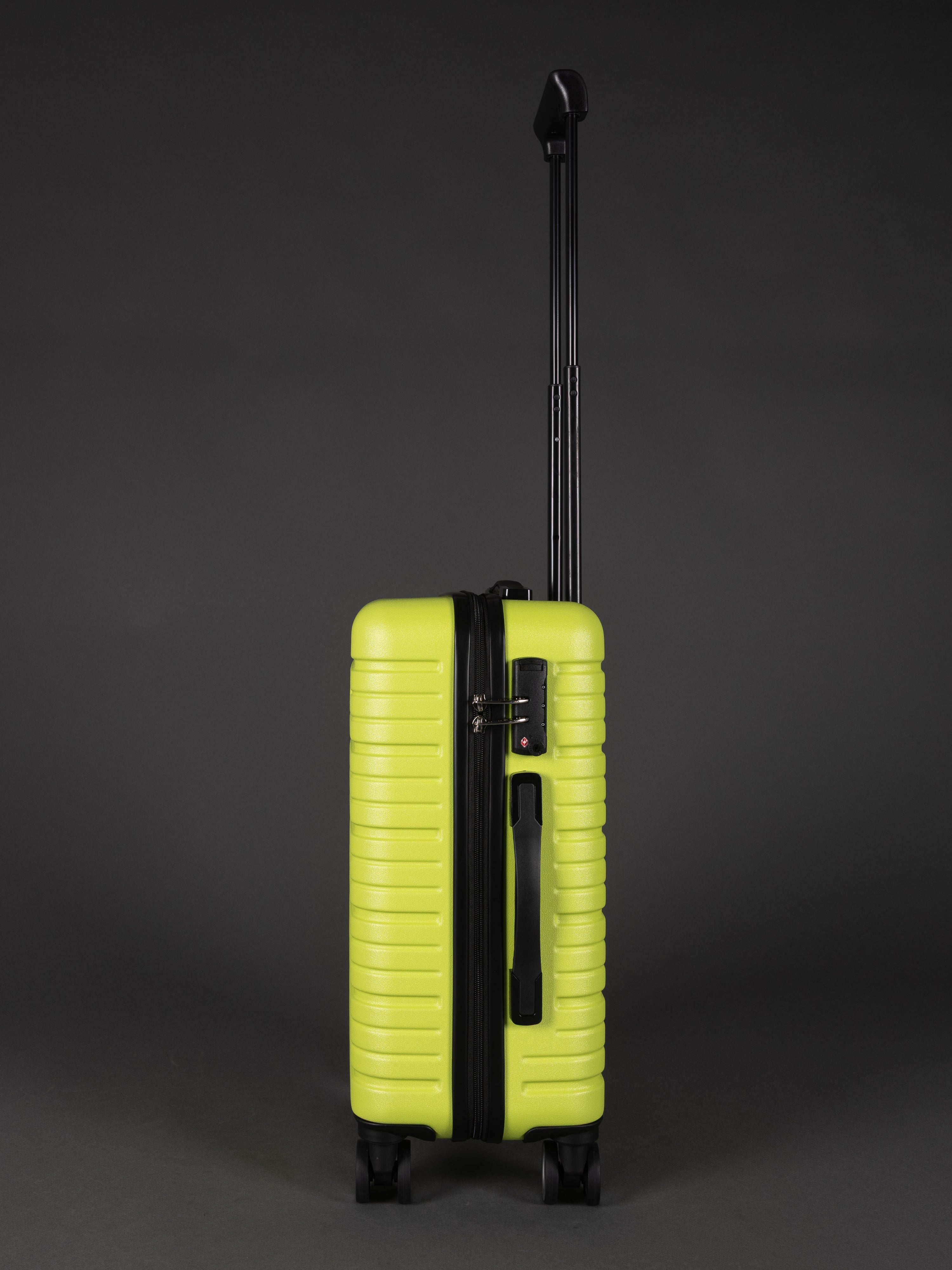 BEOW 3 Piece Lime Green Luggage Set – 20", 24" & 28" Suitcases with Expandable Hard Shell, Spinner Wheels & TSA Locks