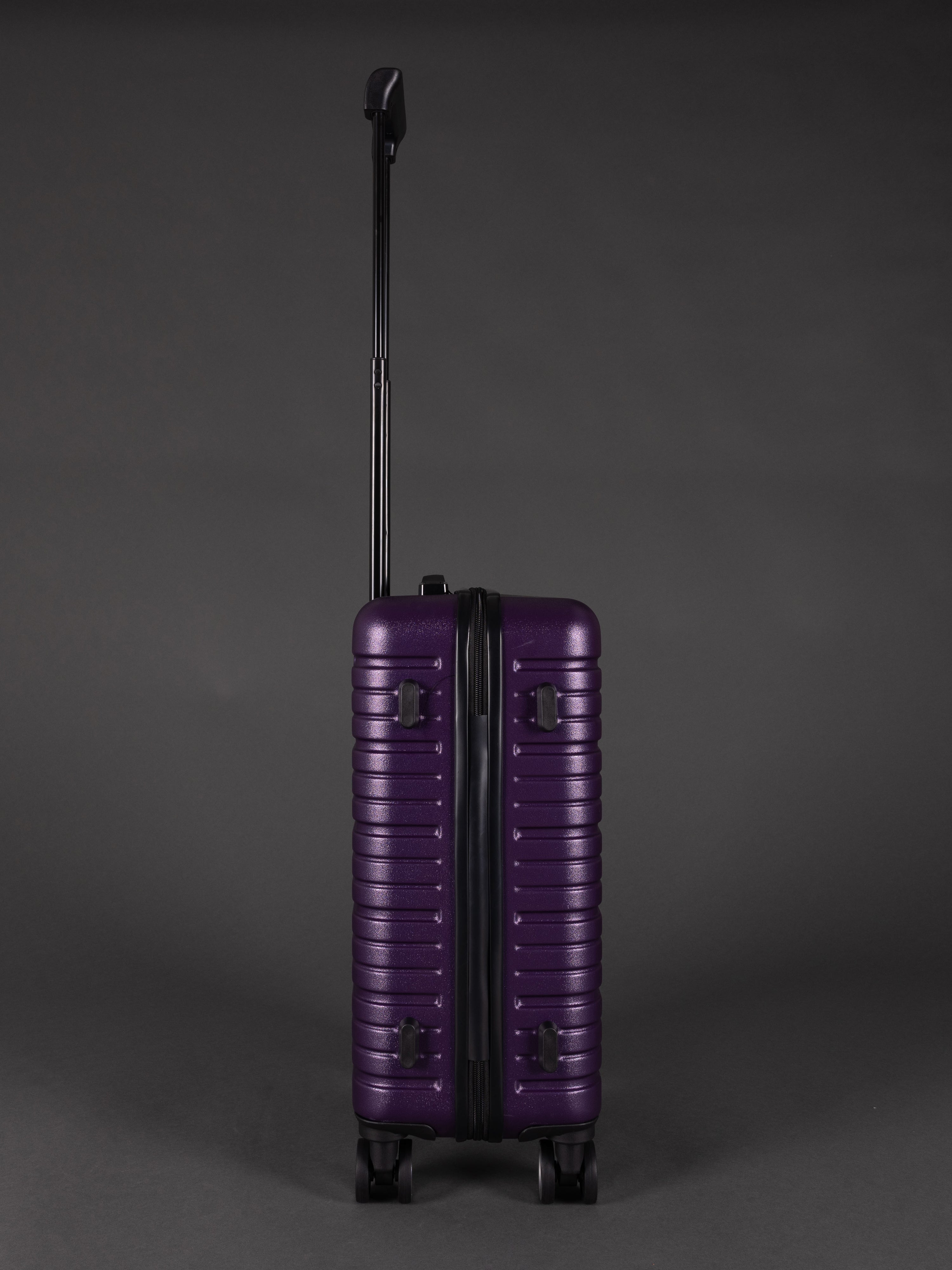 BEOW 3 Piece Purple Luggage Set – 20", 24" & 28" Suitcases with Expandable Hard Shell, Spinner Wheels & TSA Locks