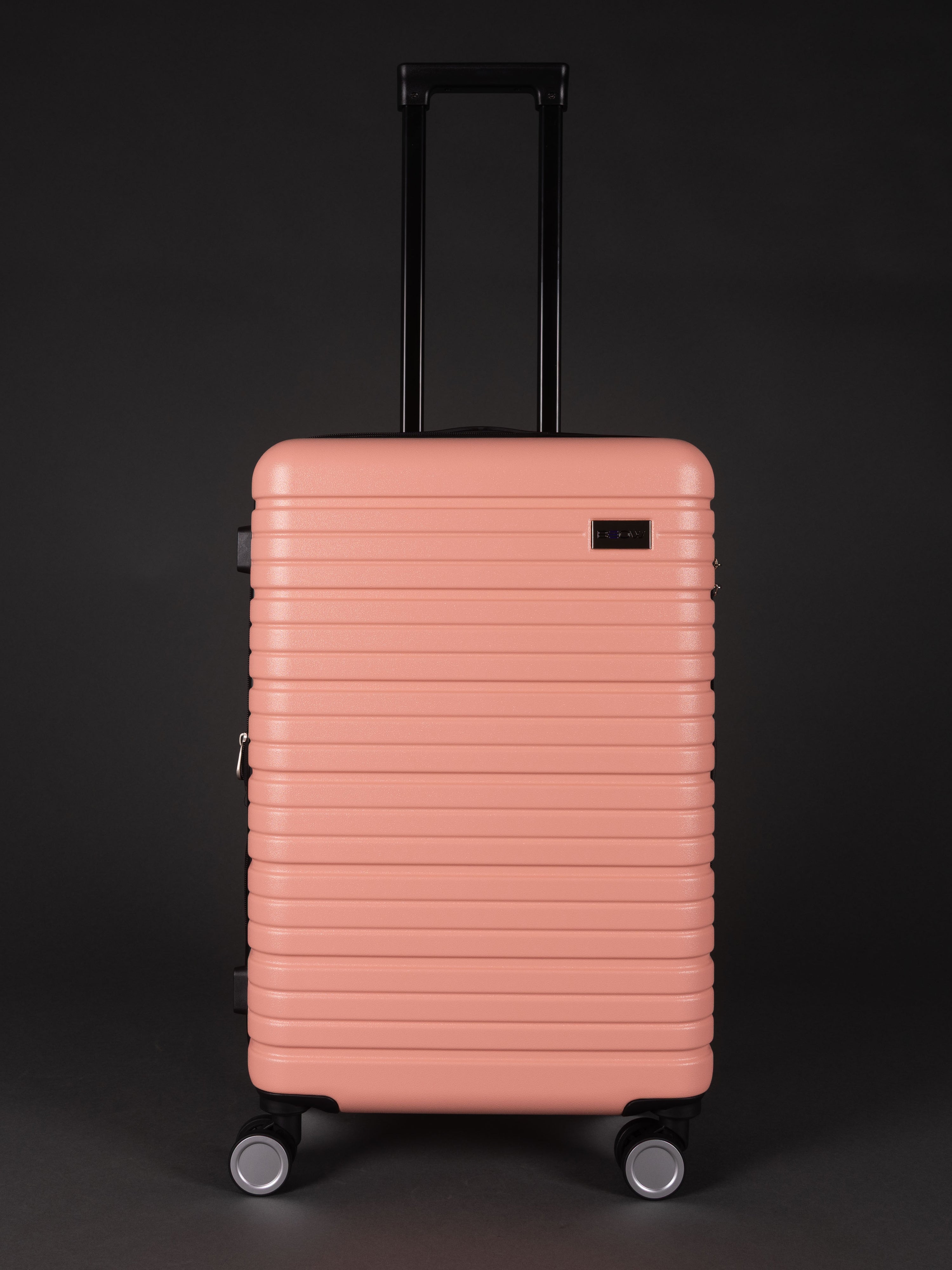 BEOW 3 Piece Pink Luggage Set – 20", 24" & 28" Suitcases with Expandable Hard Shell, Spinner Wheels & TSA Locks