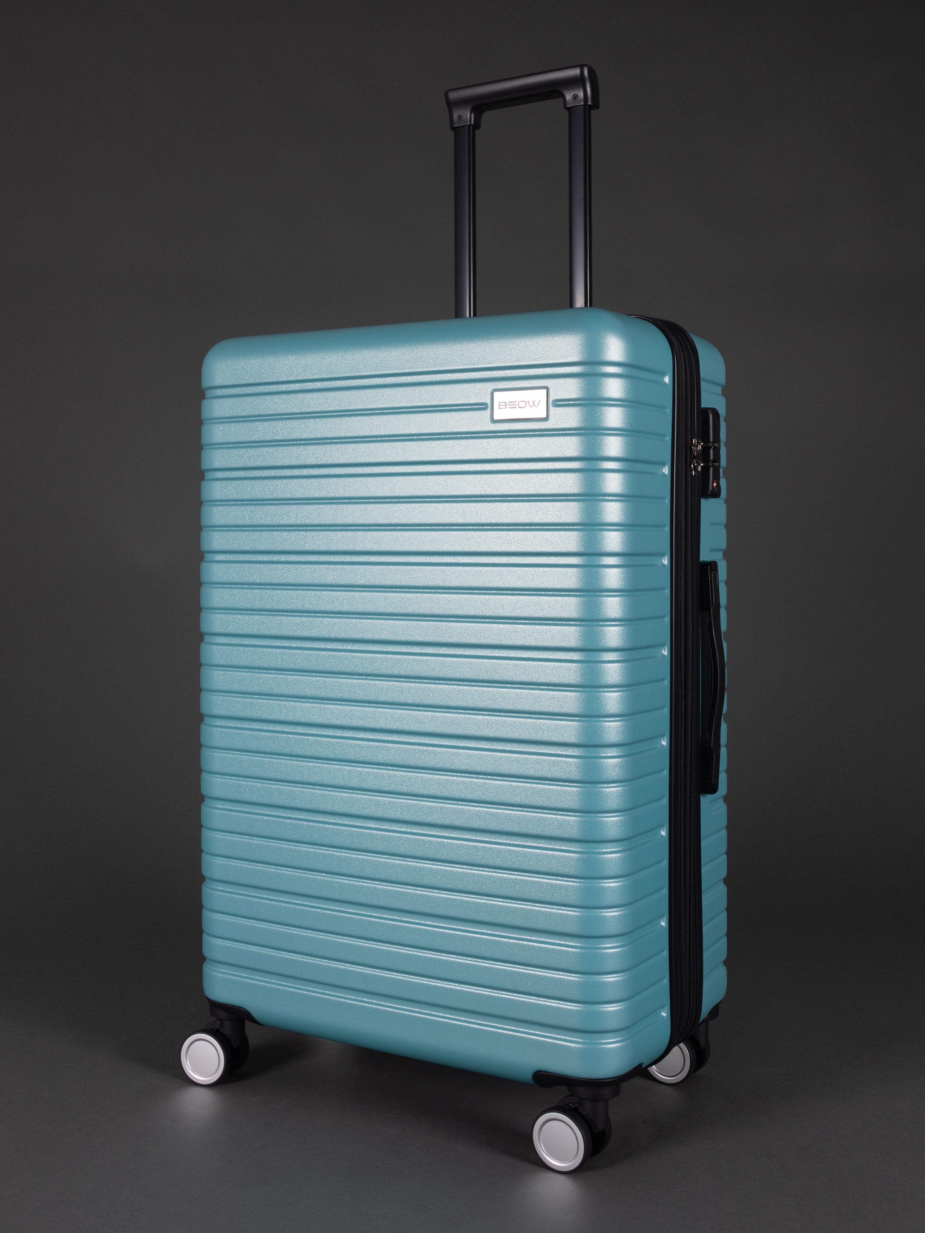 “BEOW 3 piece teal luggage set – lightweight expandable suitcases with TSA locks”