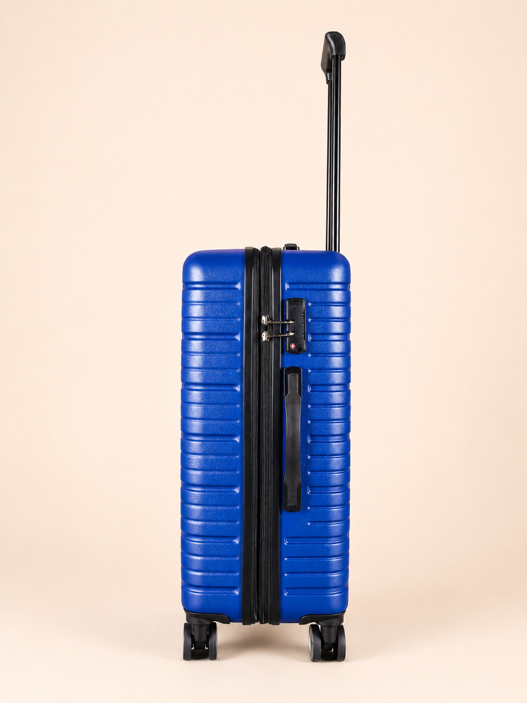 BEOW 3 Piece Blue Luggage Set – 20", 24" & 28" Suitcases with Expandable Hard Shell, Spinner Wheels & TSA Locks