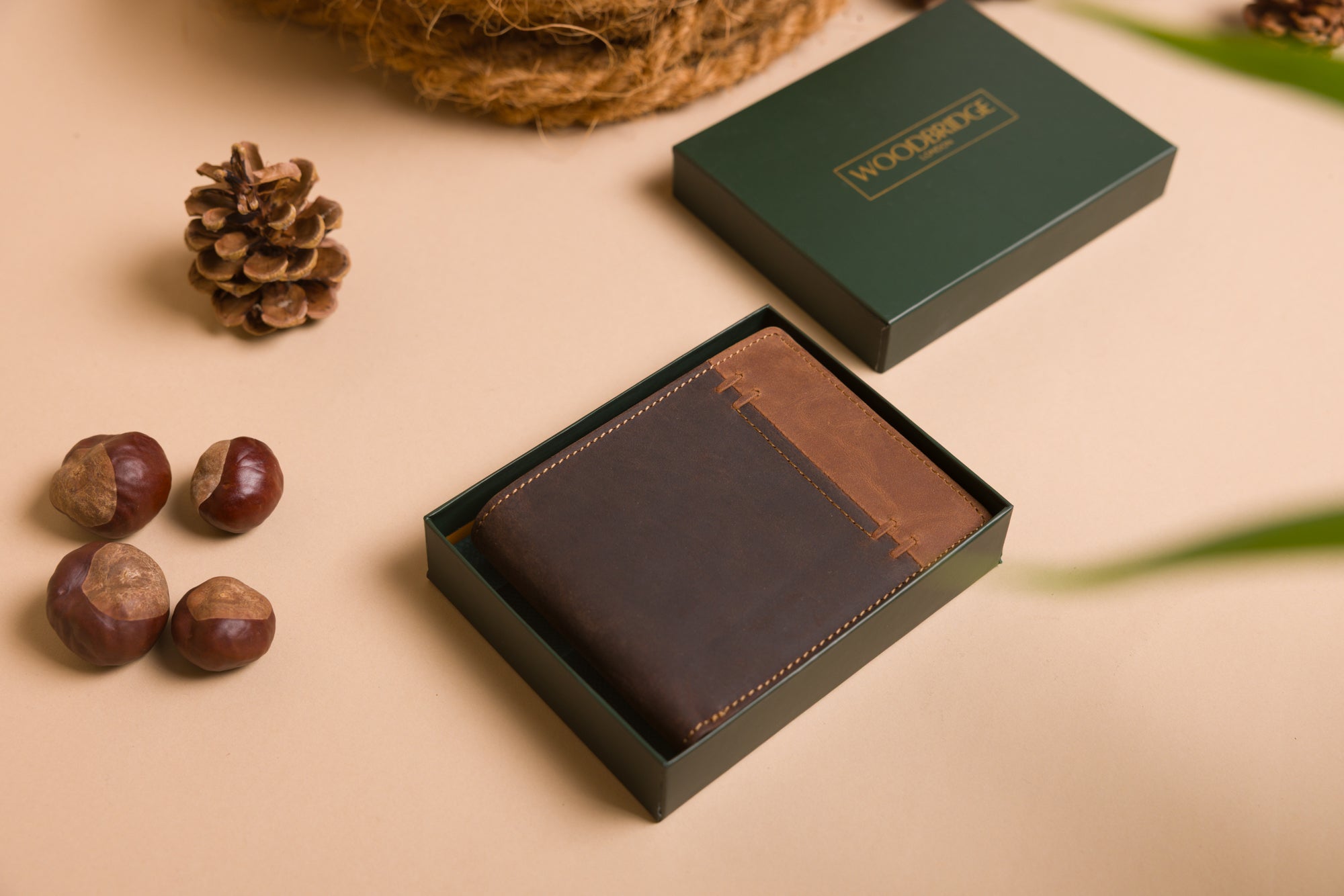 "Personalised engraved wallet with card slots and note section & Gift Box"