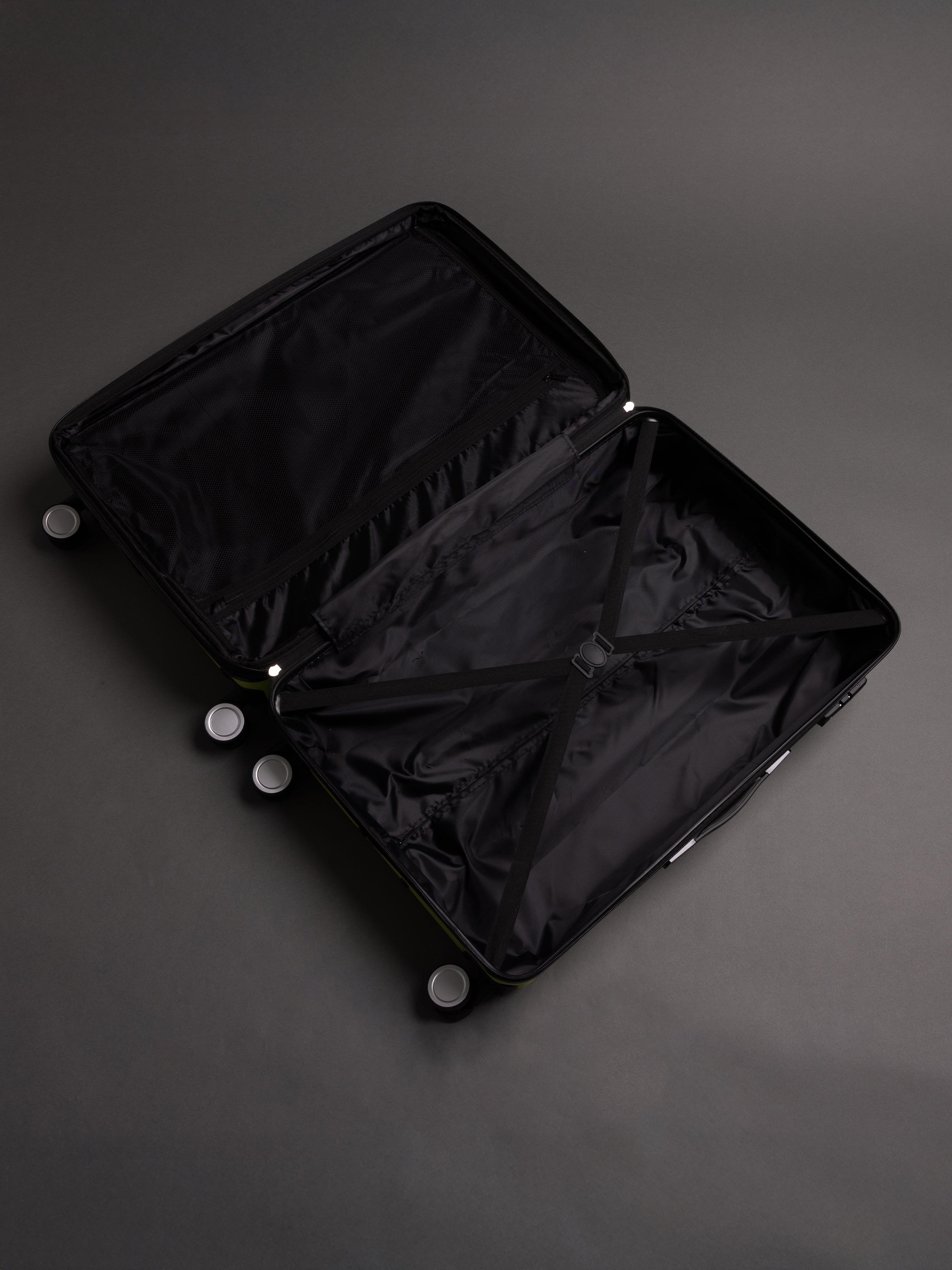 BEOW 3 Piece Lime Green Luggage Set – 20", 24" & 28" Suitcases with Expandable Hard Shell, Spinner Wheels & TSA Locks