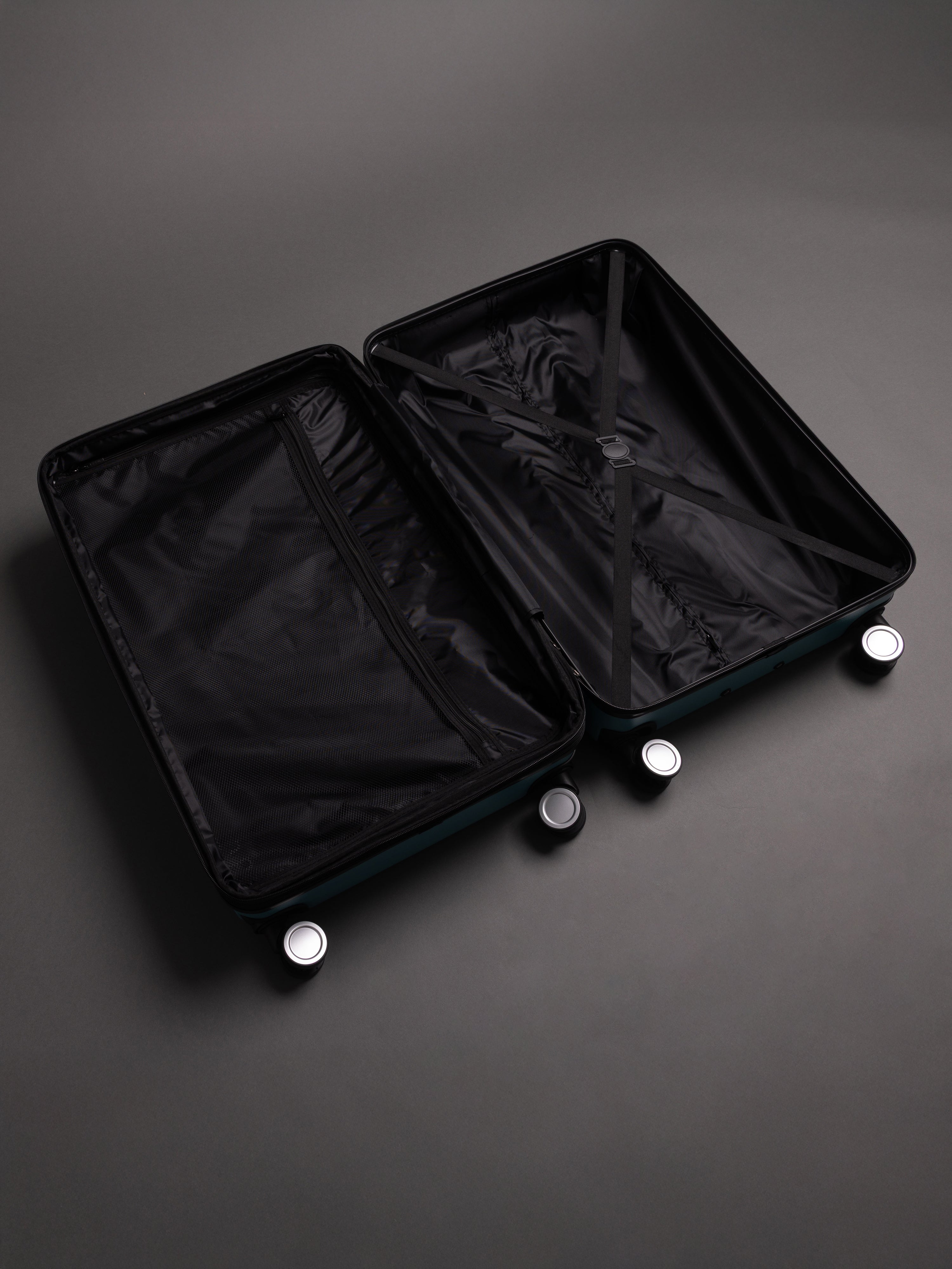 BEOW 3 Piece Teal Luggage Set – 20", 24" & 28" Suitcases with Expandable Hard Shell, Spinner Wheels & TSA Locks