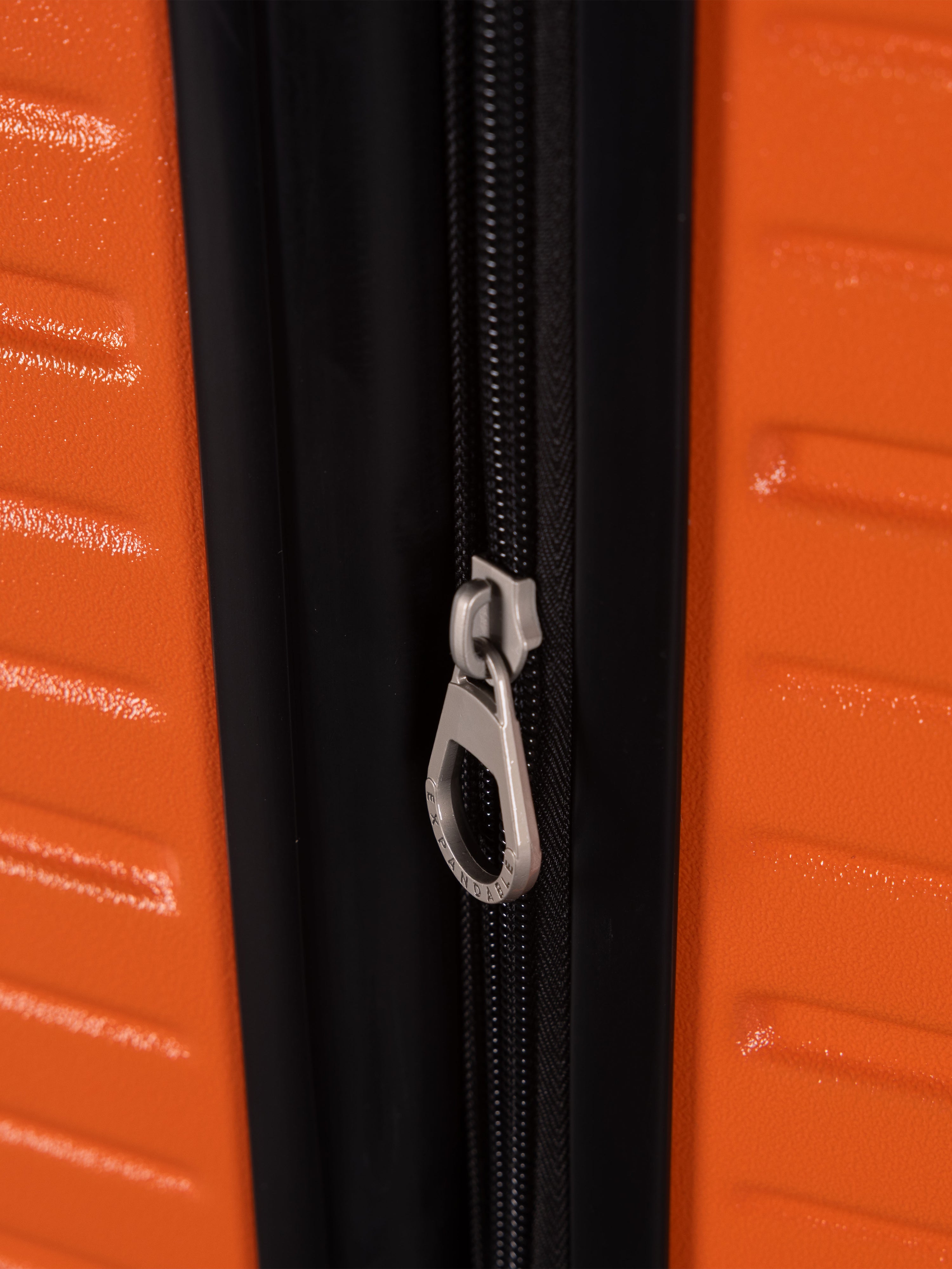 BEOW 3 Piece Orange Luggage Set – 20", 24" & 28" Suitcases with Expandable Hard Shell, Spinner Wheels & TSA Locks