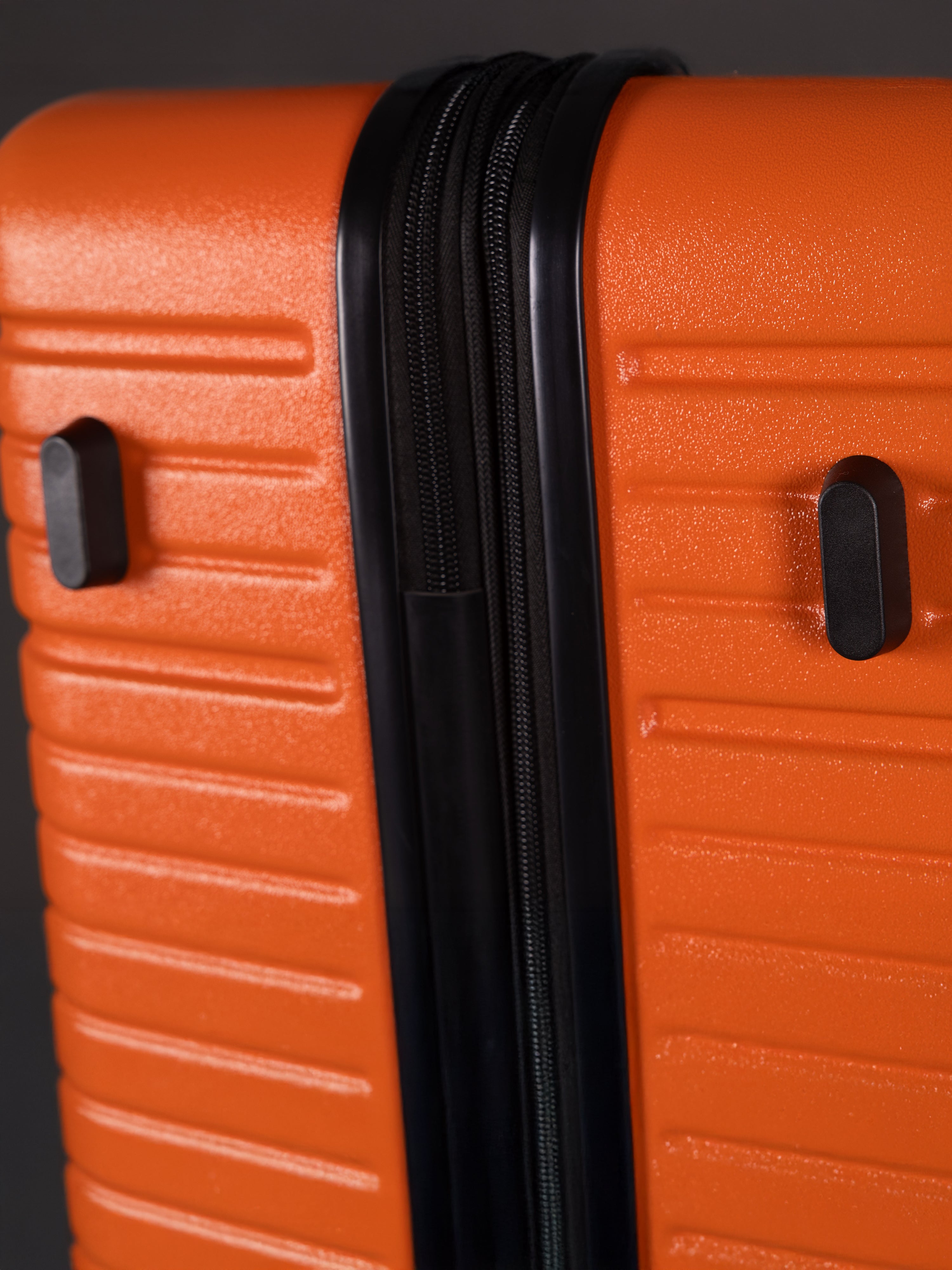 BEOW 3 Piece Orange Luggage Set – 20", 24" & 28" Suitcases with Expandable Hard Shell, Spinner Wheels & TSA Locks