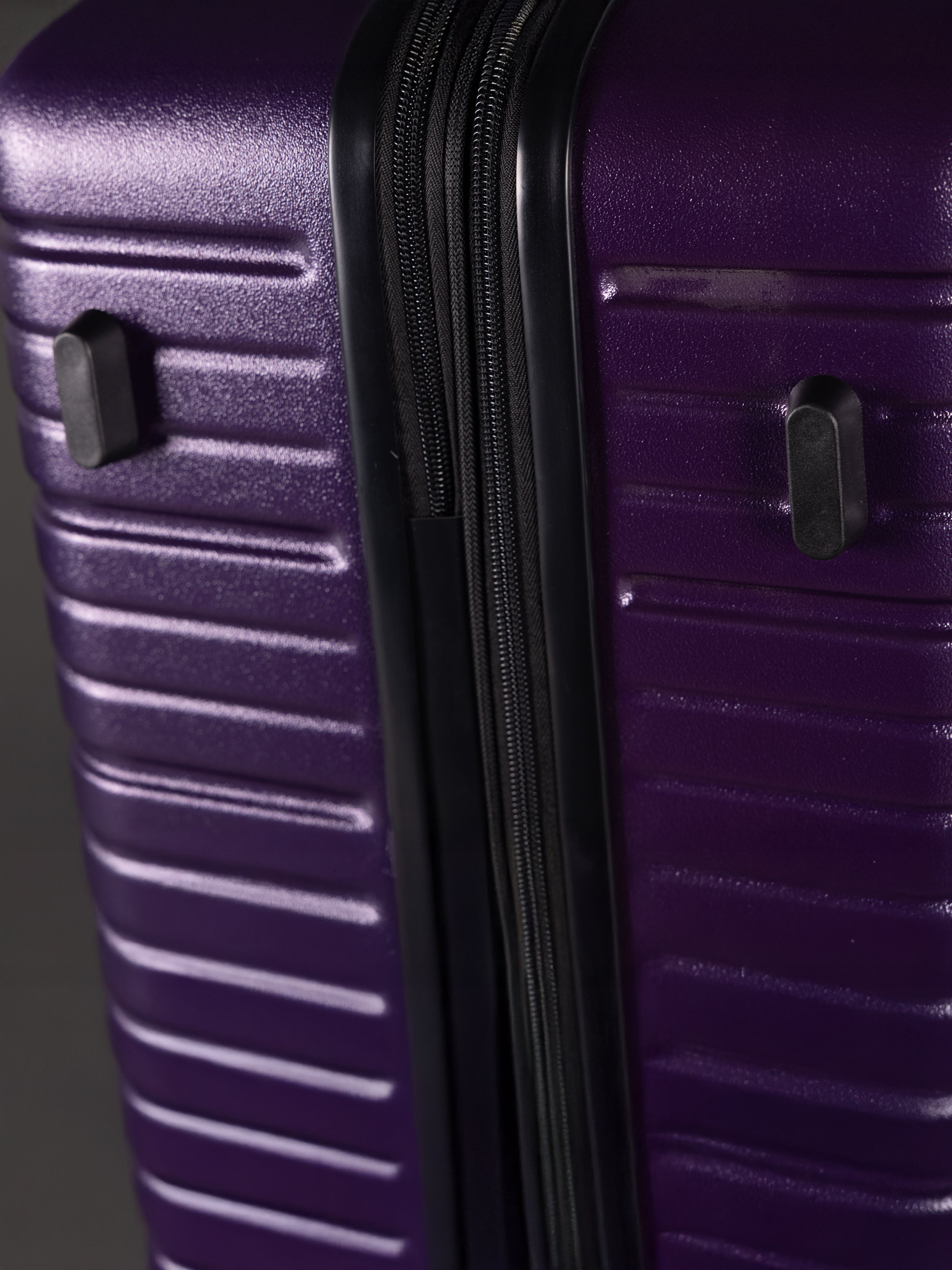 BEOW 3 Piece Purple Luggage Set – 20", 24" & 28" Suitcases with Expandable Hard Shell, Spinner Wheels & TSA Locks