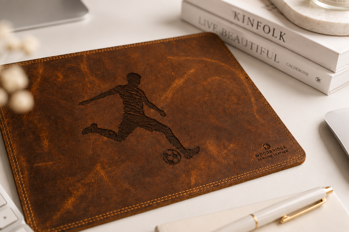 Best Cognac Leather Mouse Mats UK (2026 Guide) – Why Personalised Desk Pads Are the Ultimate Workspace Upgrade