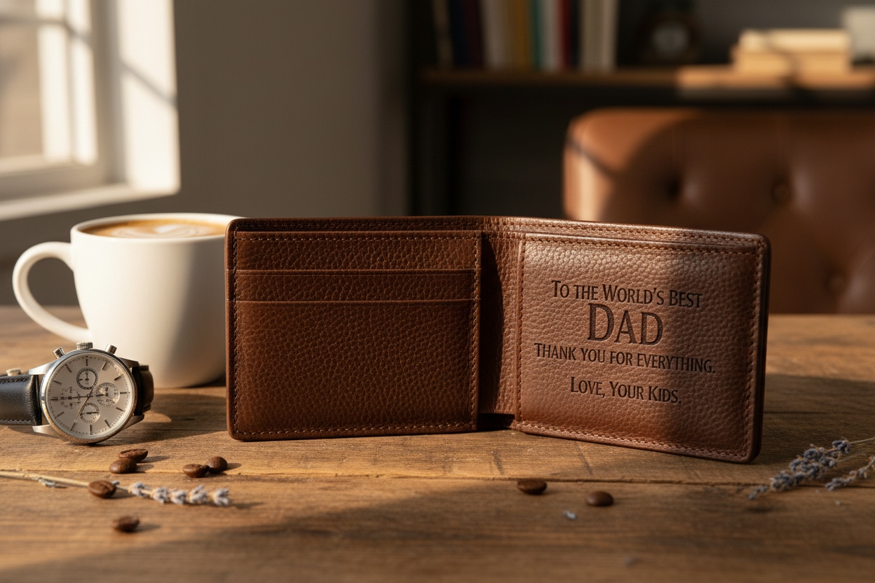Best Father’s Day Gifts 2026 UK: Why Personalised Leather Wallets Are #1